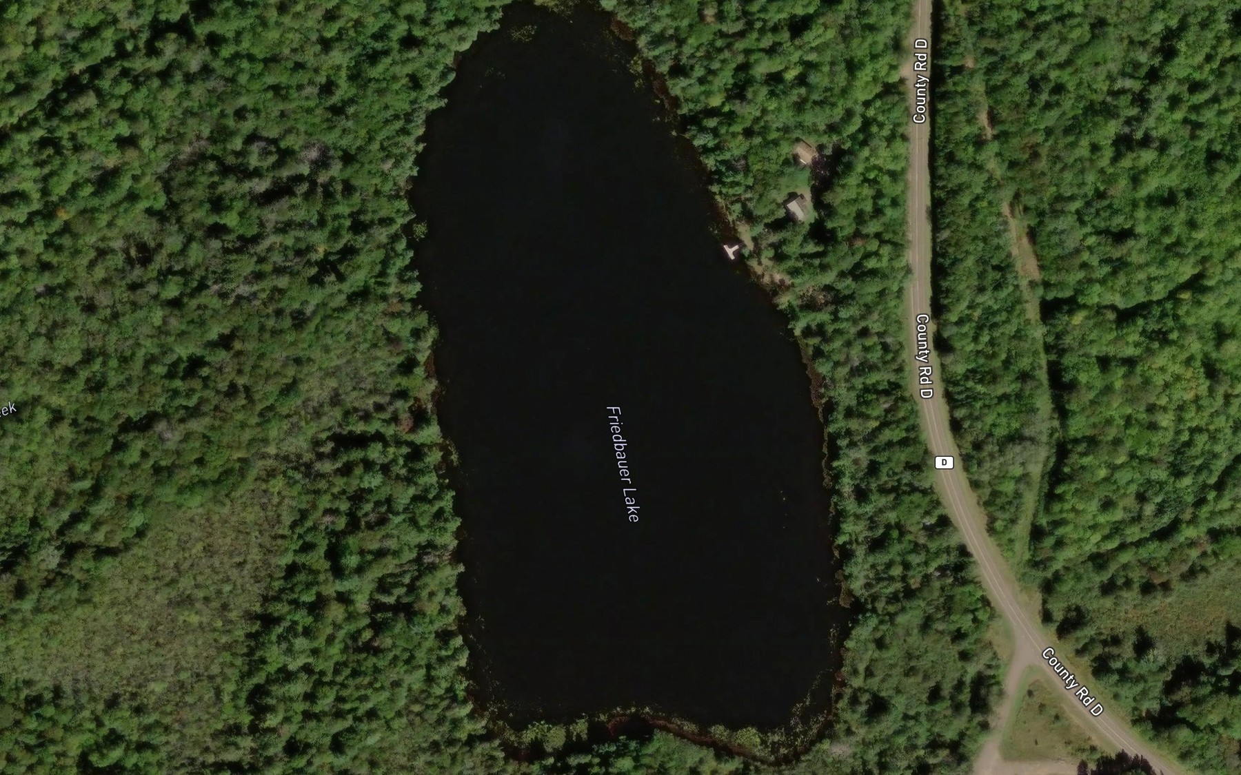 Satellite map of the Friedbauer Lake