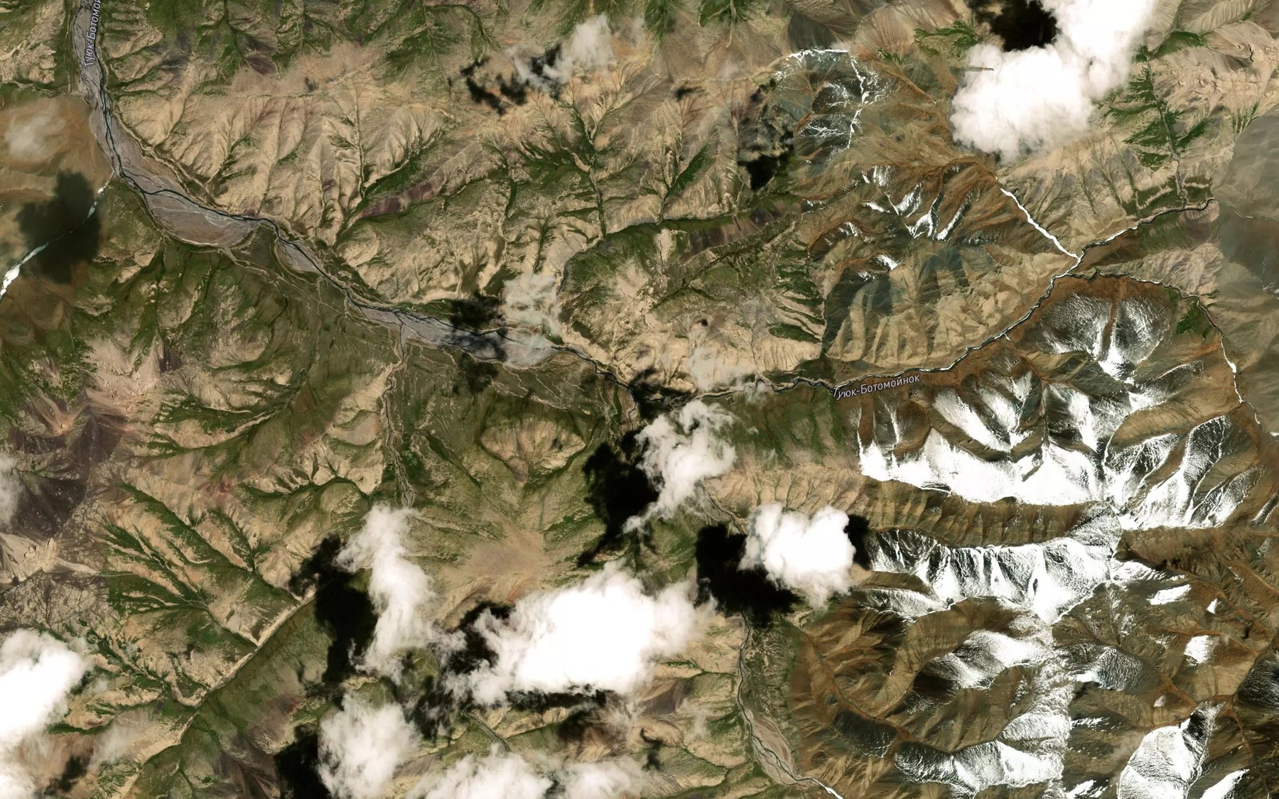 Satellite map of the Tuyuk-Botomoynok