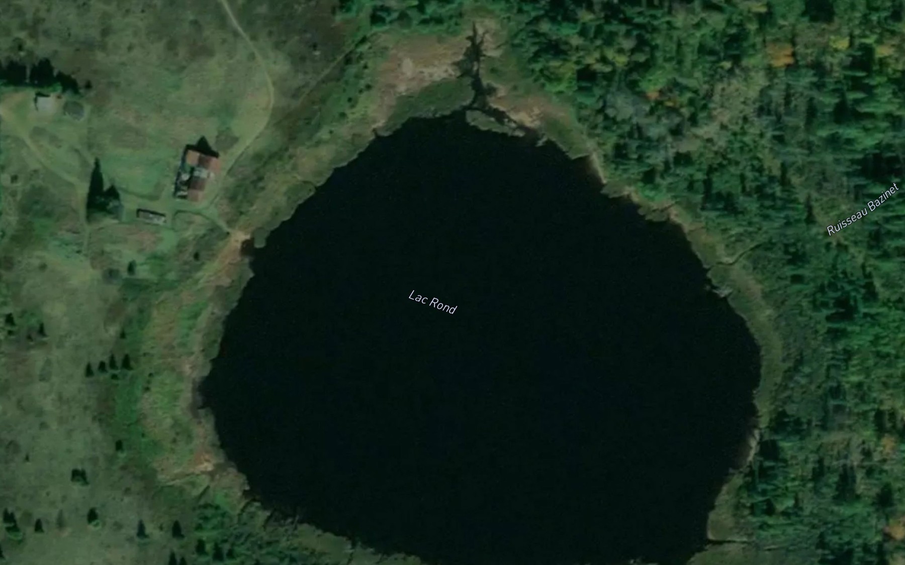 Satellite map of the Lac Rond