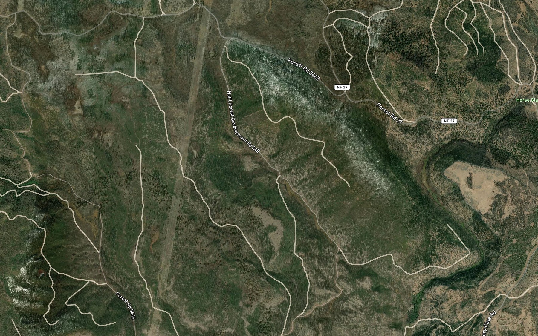 Satellite map of the Buck Spring