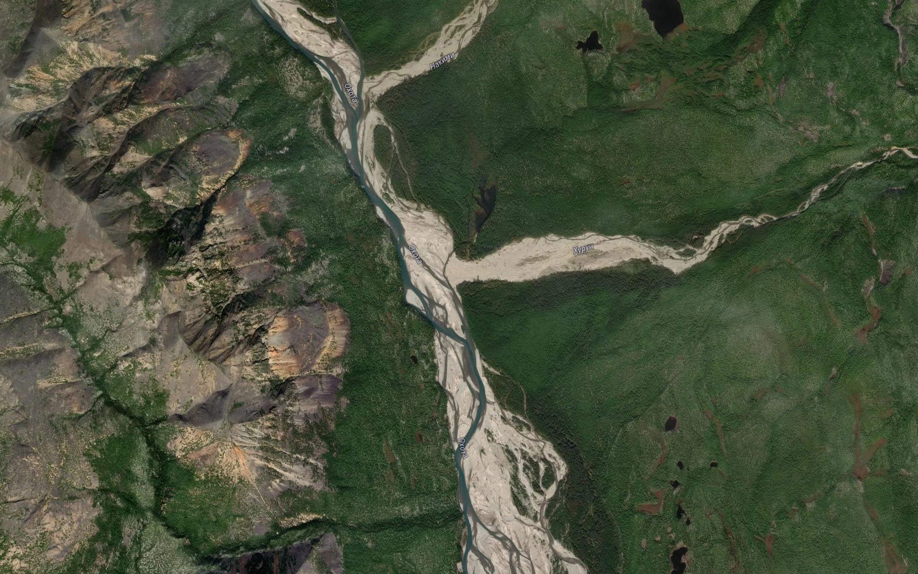 Satellite map of the Khurun