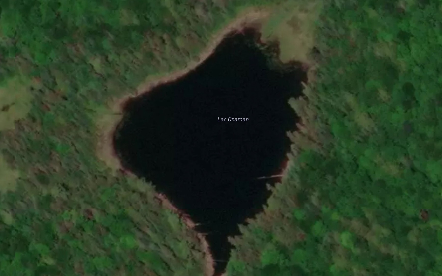 Satellite map of the Lac Onaman