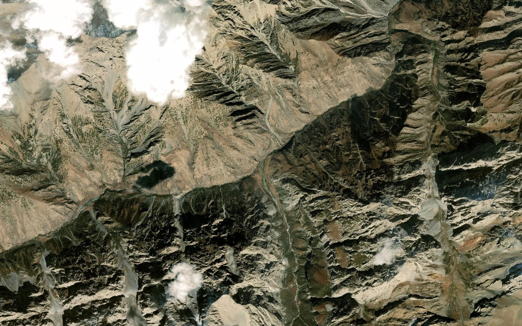 Satellite map of the Karasang
