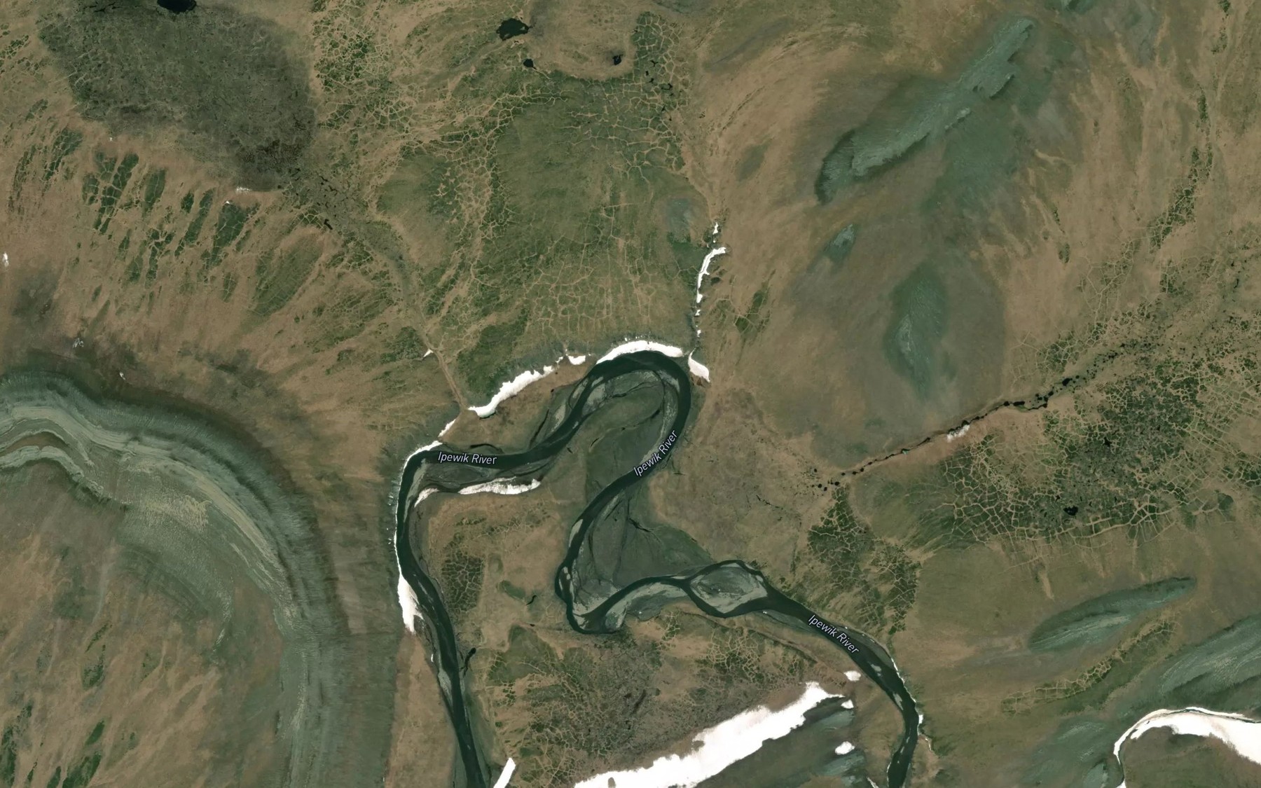 Satellite map of the Horseshoe Bend