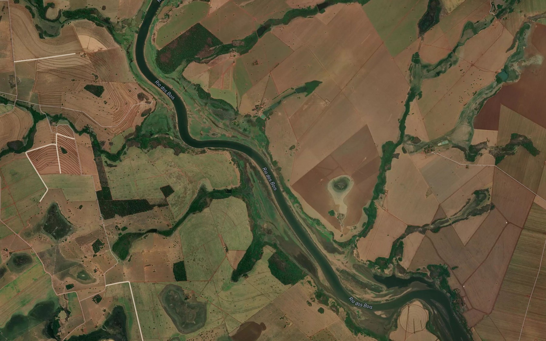 Satellite map of the Corrego da Pata