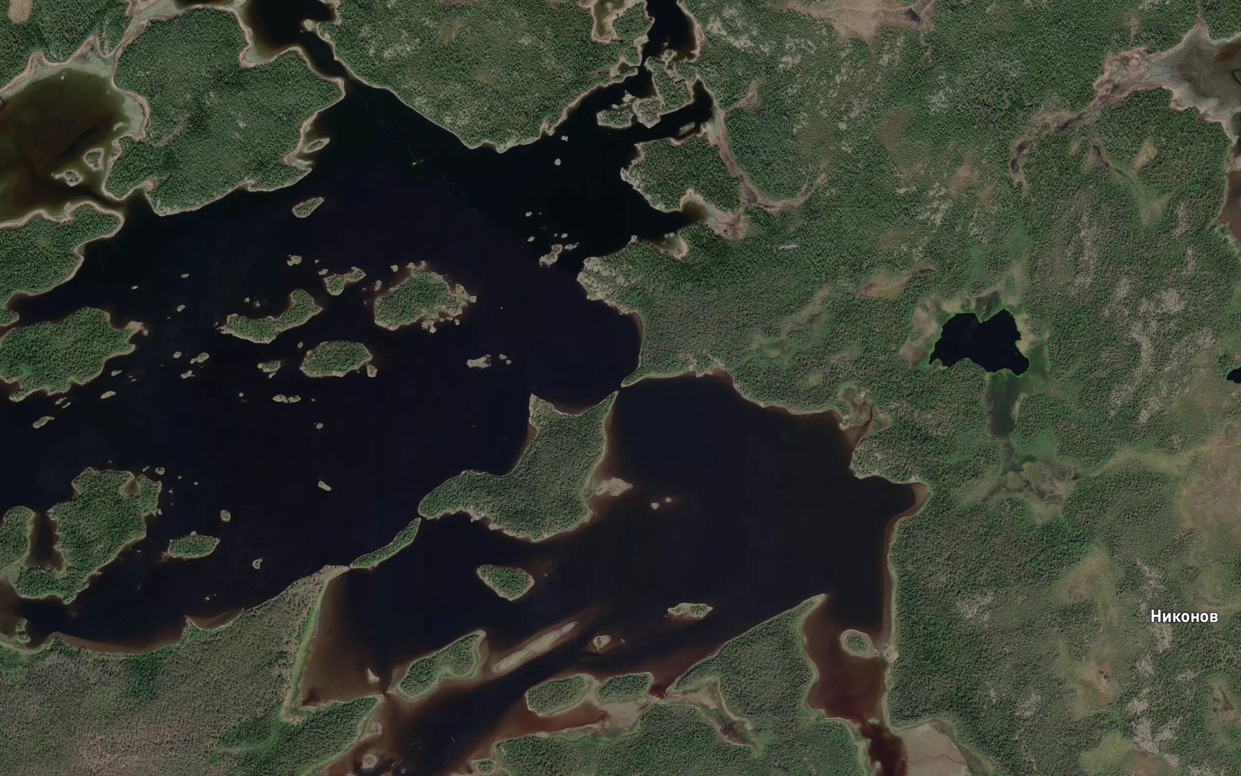 Satellite map of the Porog Sigosel'ga