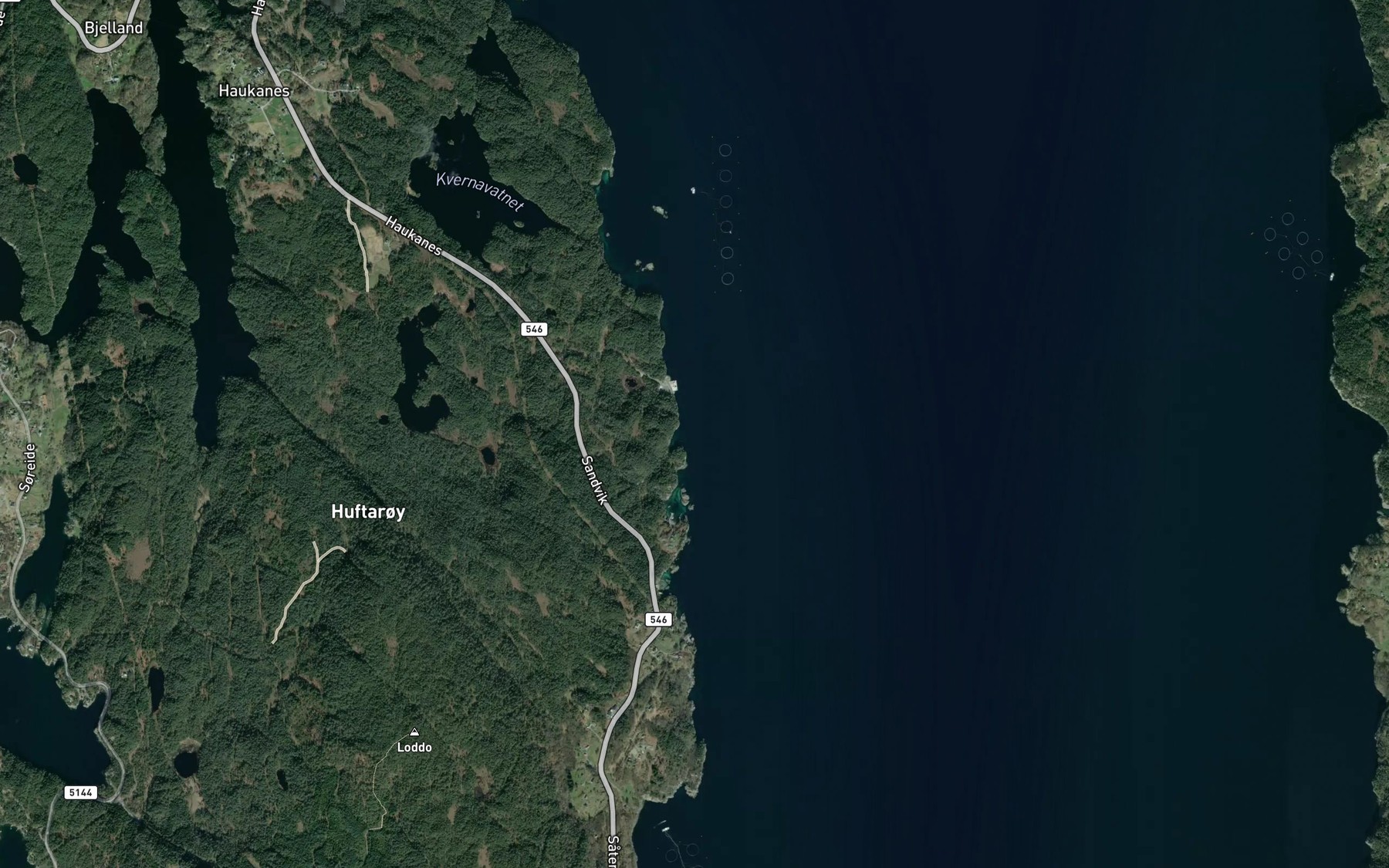 Satellite map of the Olnavag