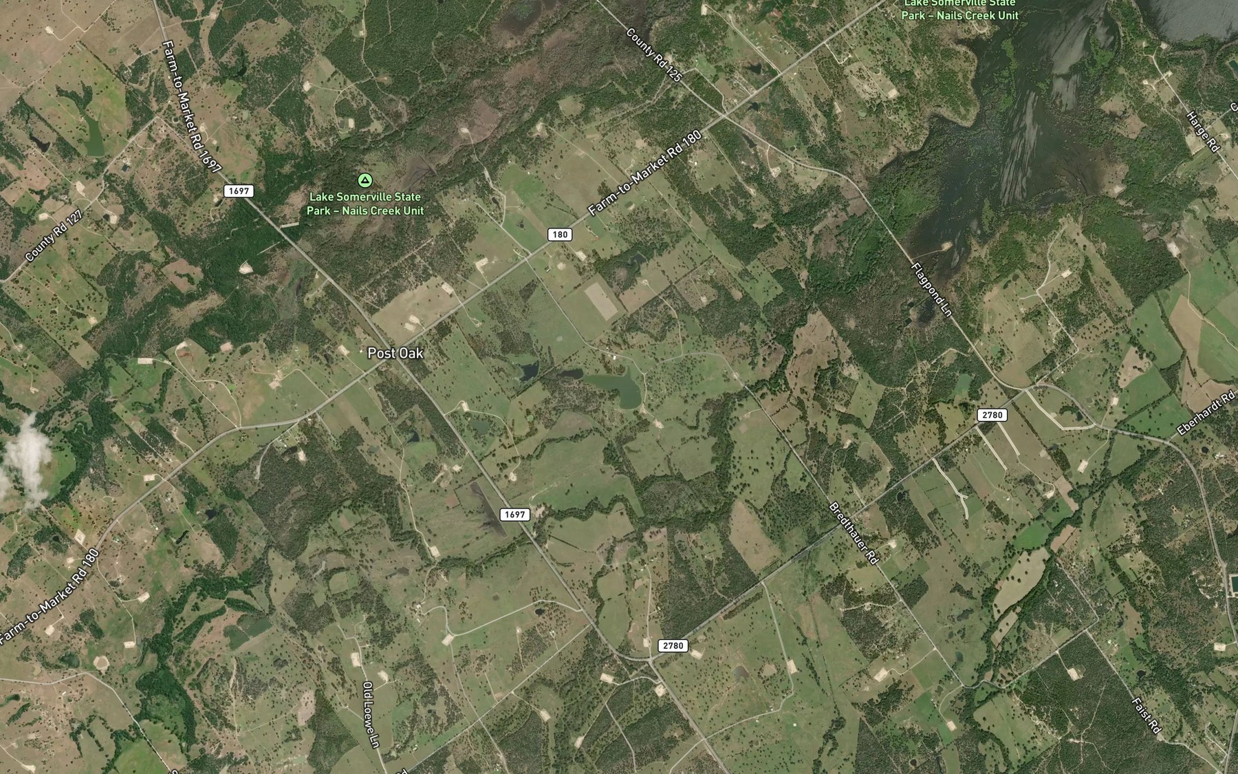 Satellite map of the Bredthauer Lake
