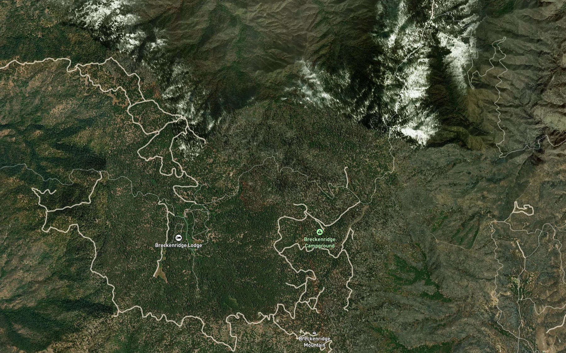 Satellite map of the Metoe Spring