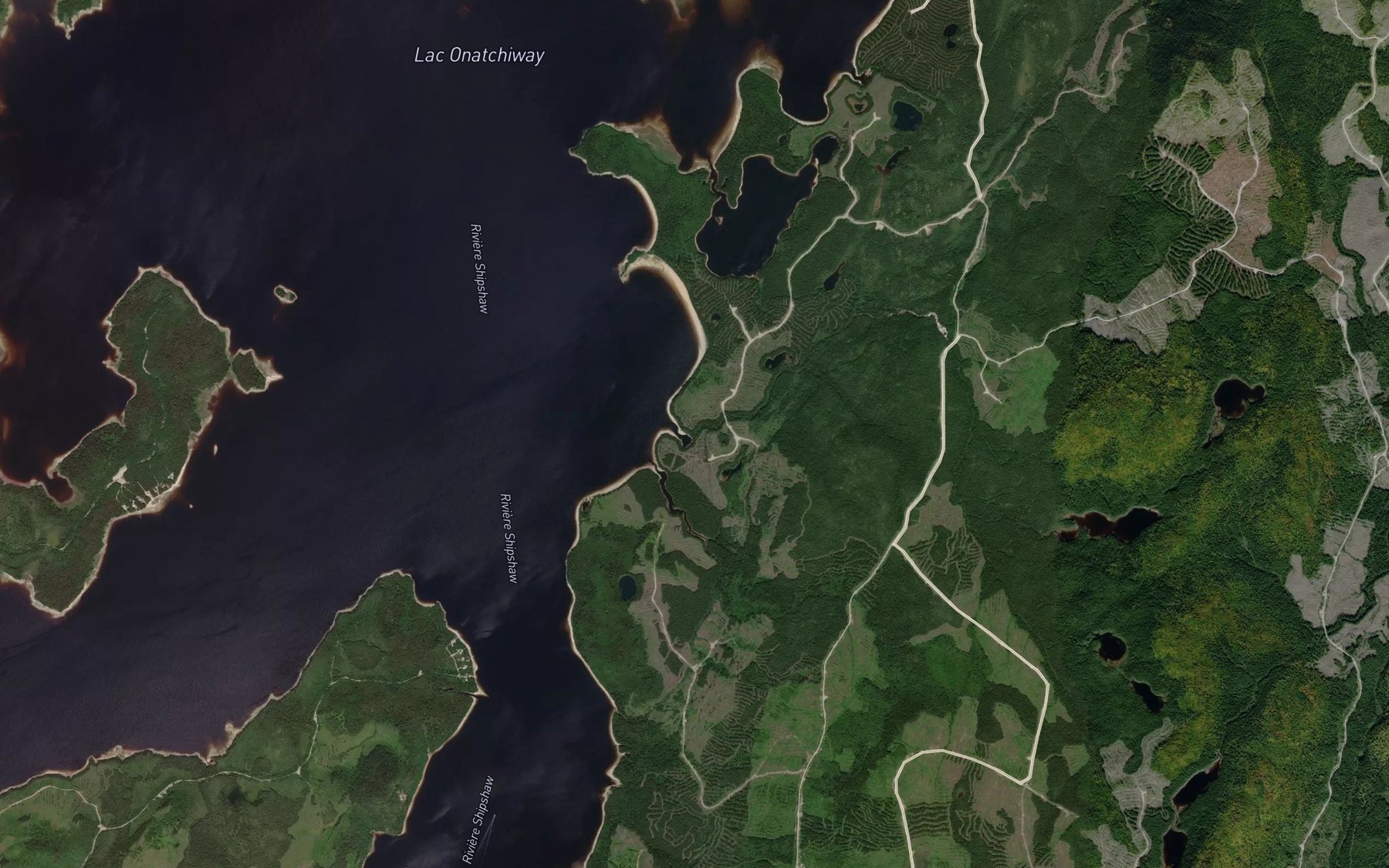 Satellite map of the Ruisseau du Contre-Jour