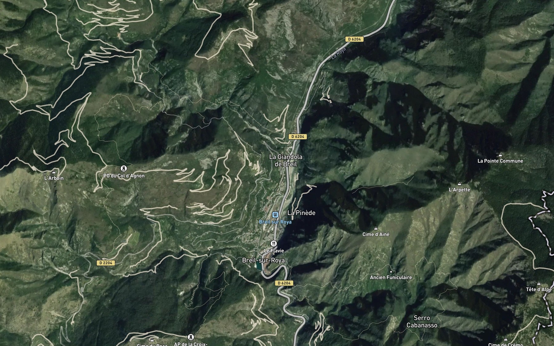 Satellite map of the Torrent la Maglia