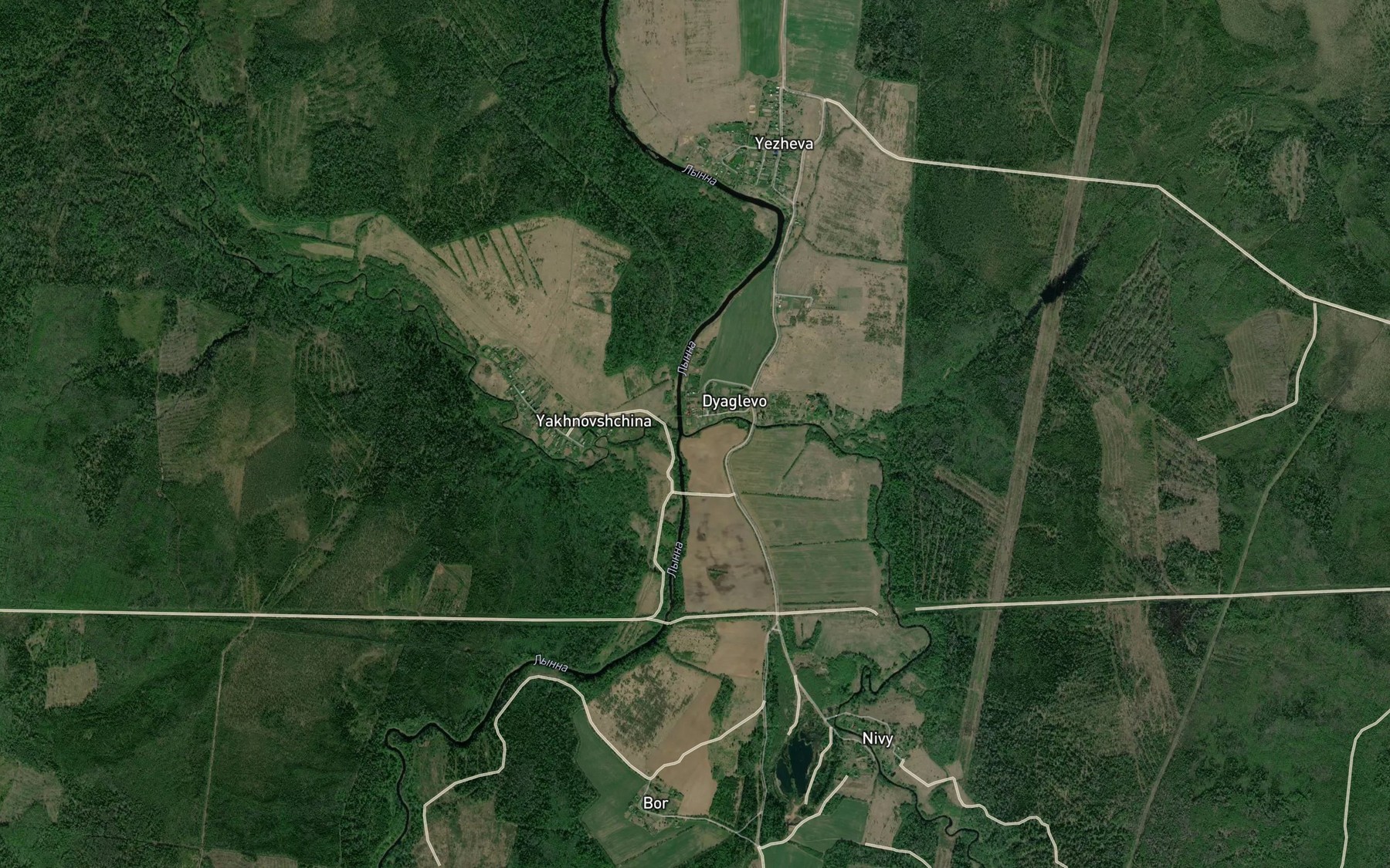 Satellite map of the Polona
