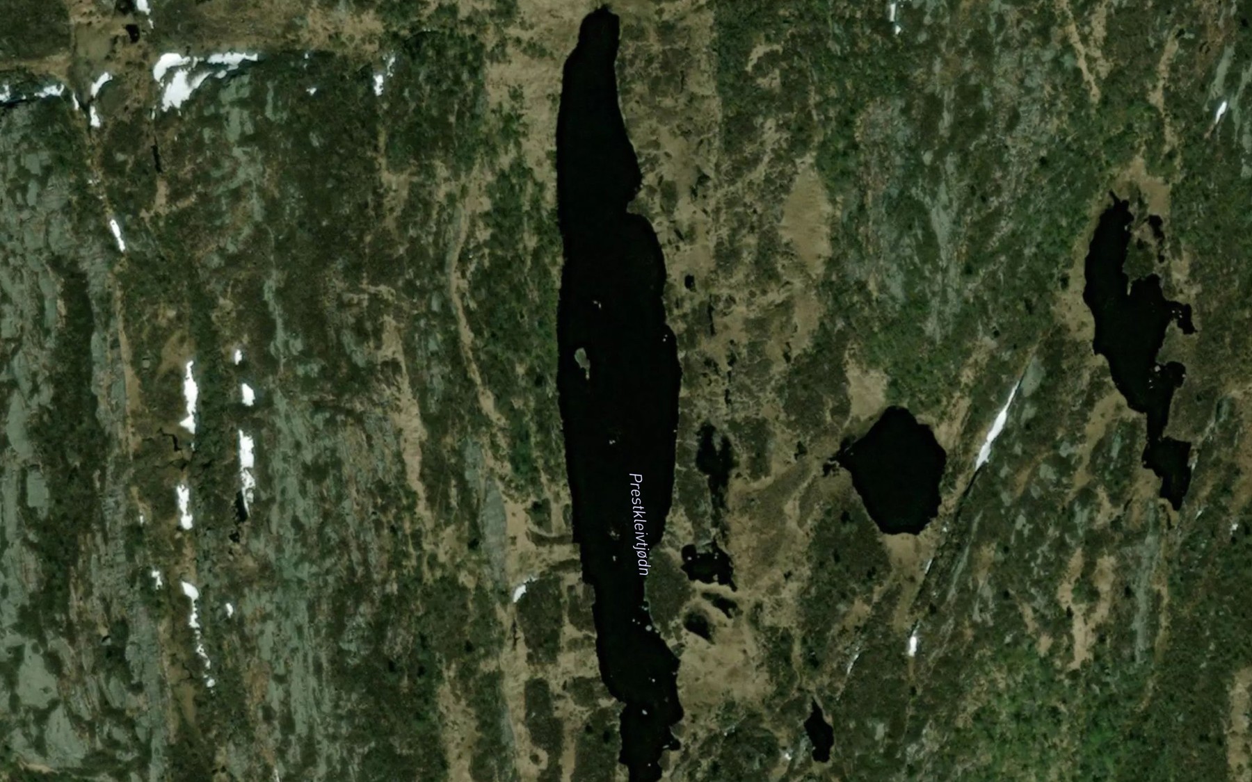 Satellite map of the Prestkleivtjodn