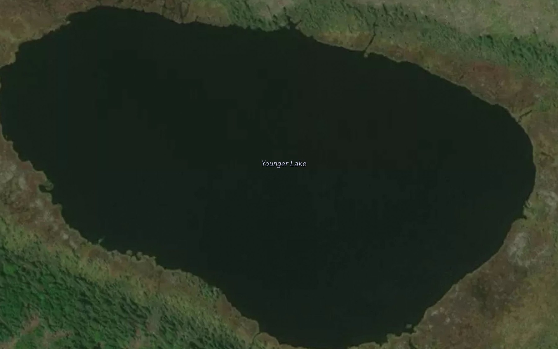 Satellite map of the Younger Lake