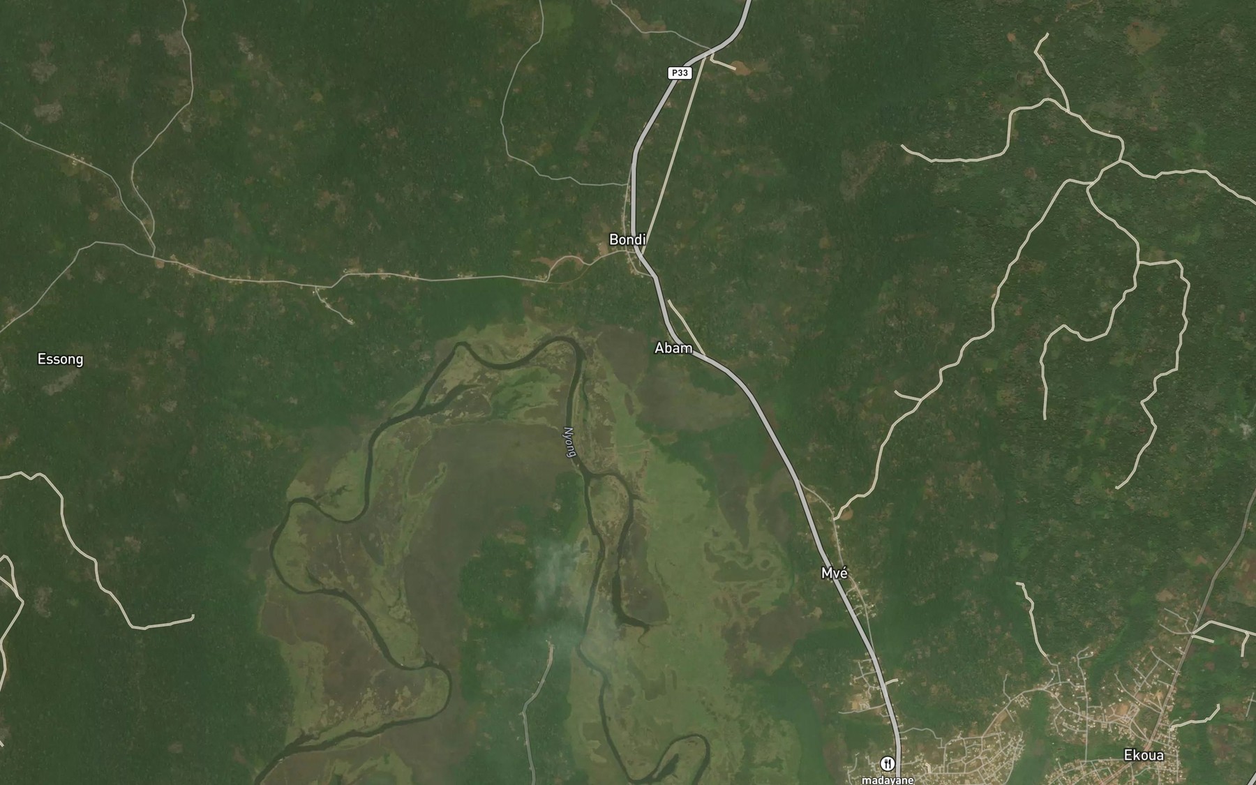 Satellite map of the Eki