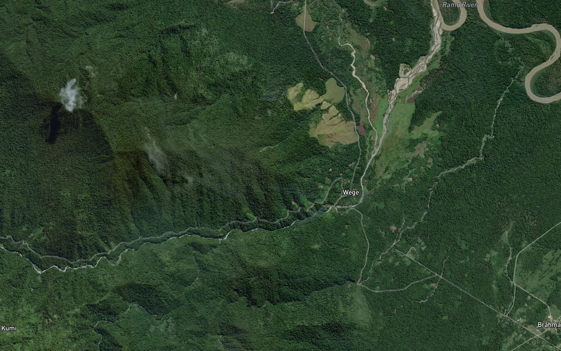 Satellite map of the Imbrum River