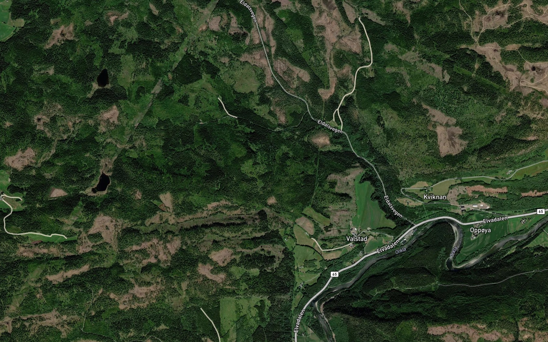 Satellite map of the Vatbekken