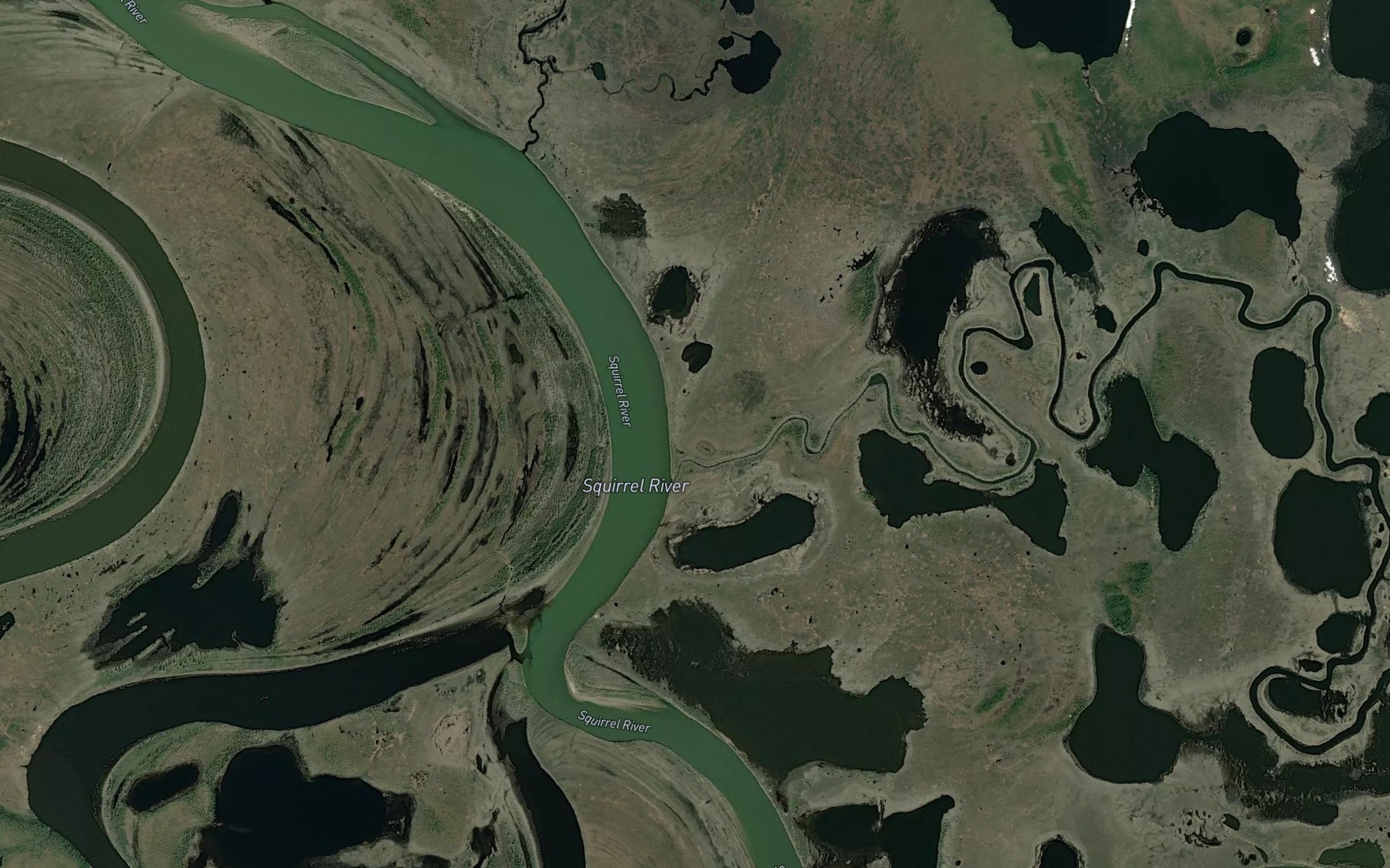 Satellite map of the Canyon Creek