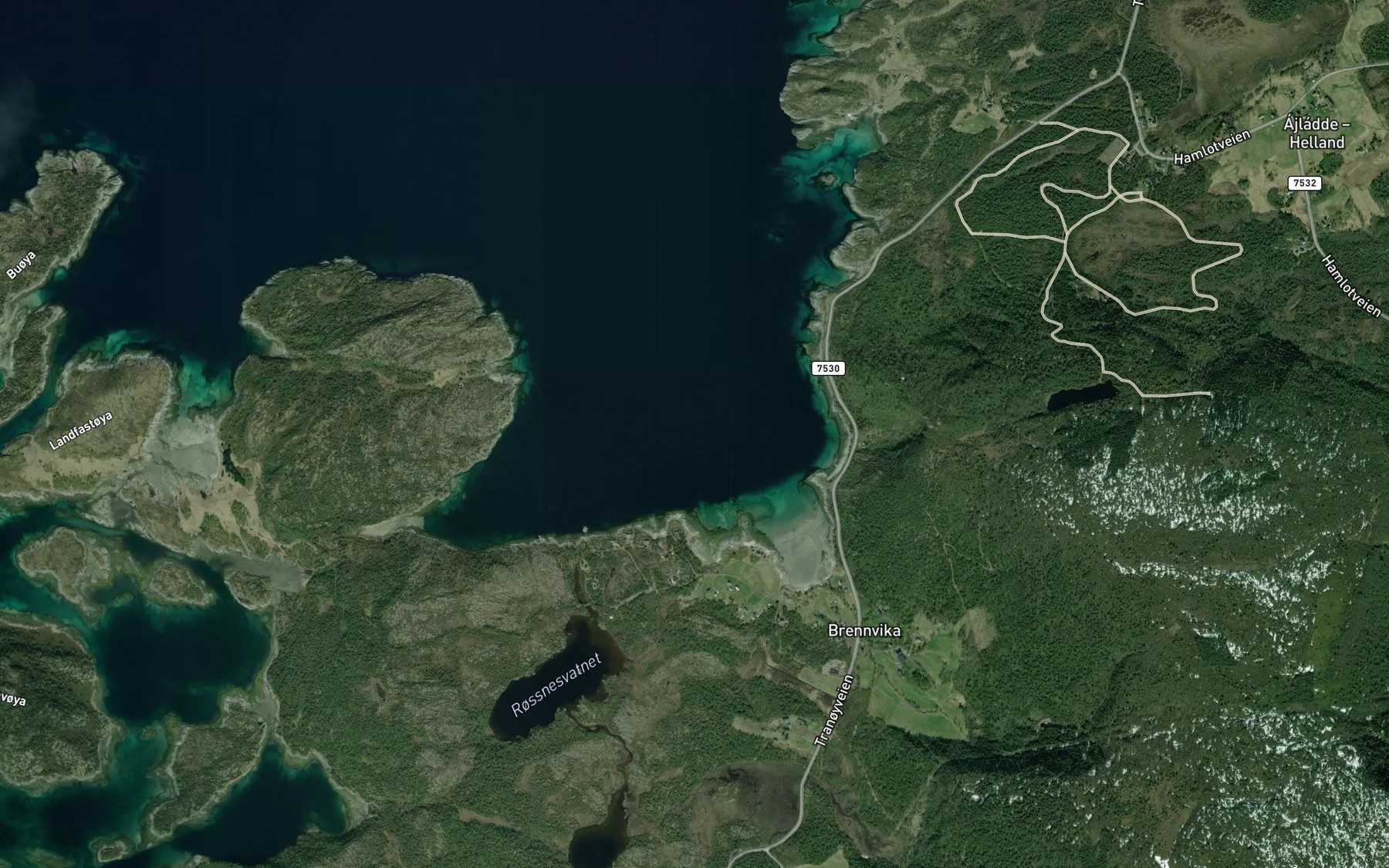 Satellite map of the Brennvika