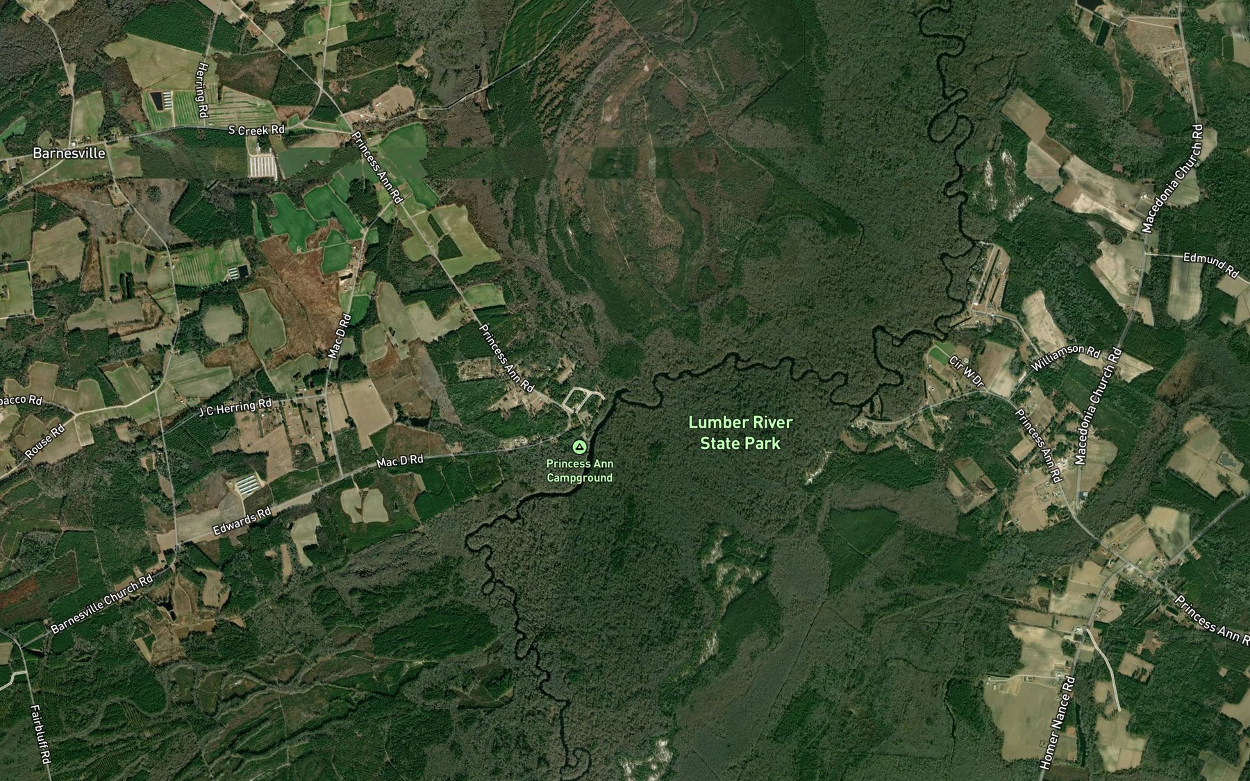 Satellite map of the Griffin Whirl