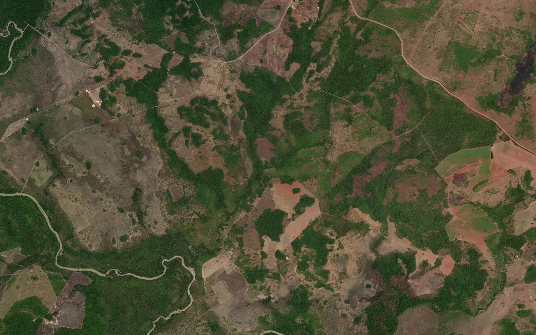 Satellite map of the Corrego Agua Fria