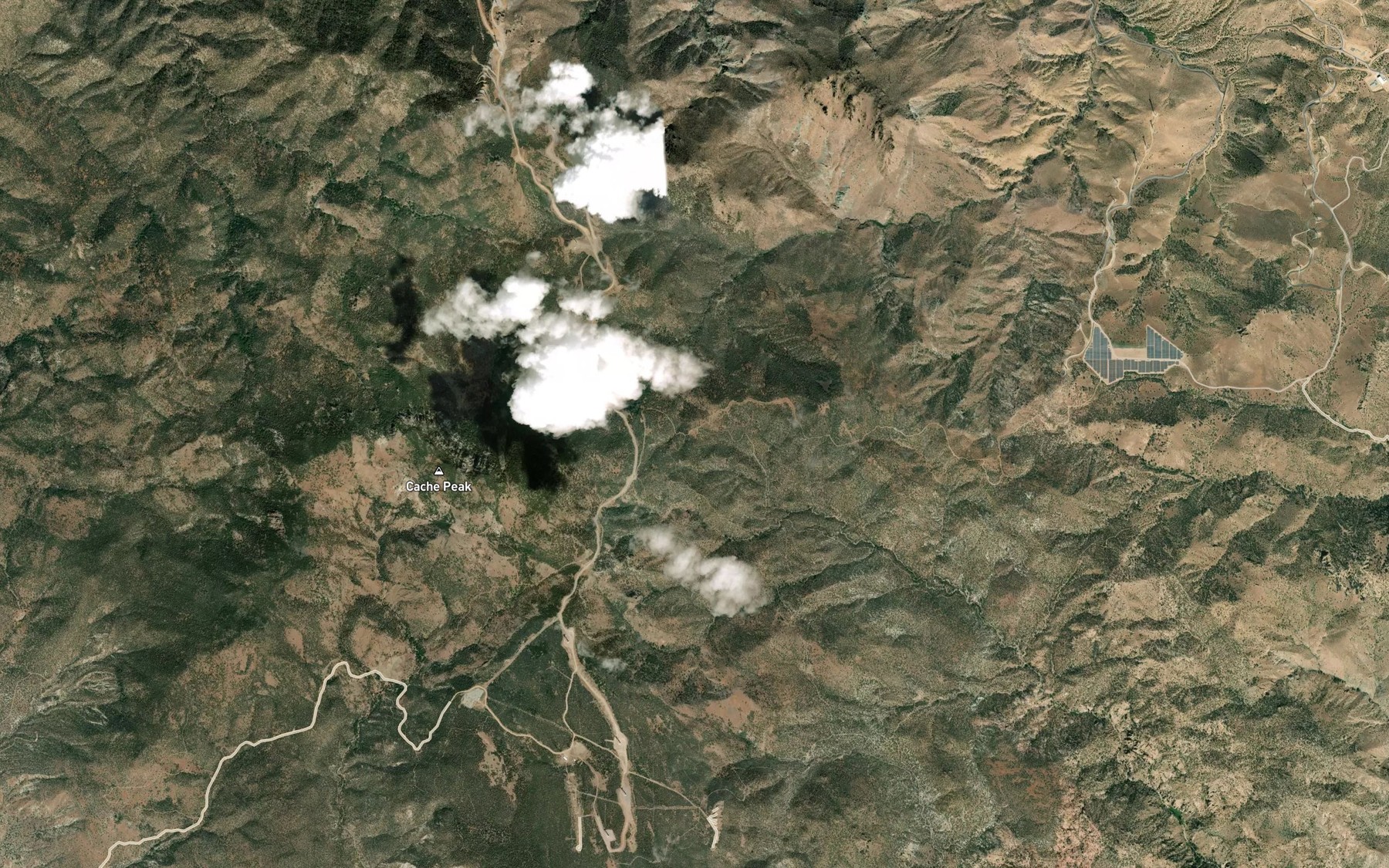 Satellite map of the Weldon Pond