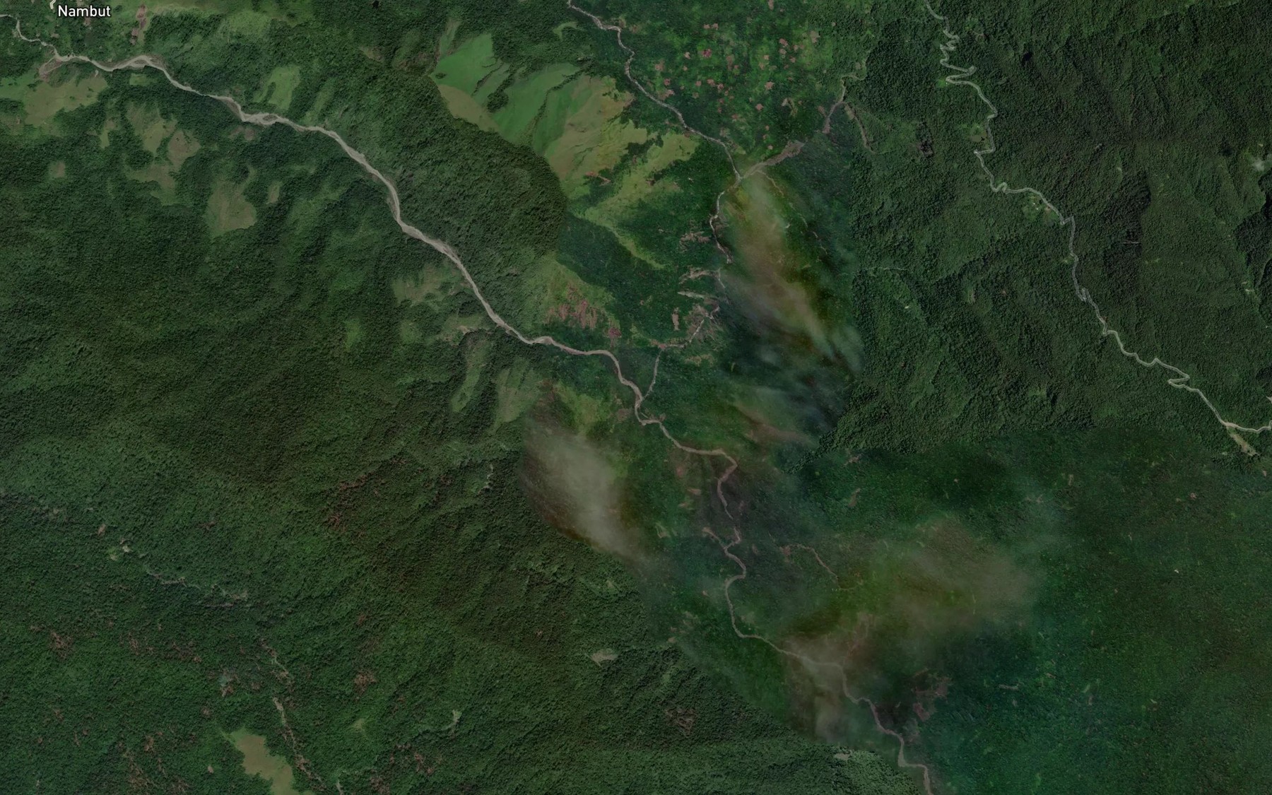Satellite map of the Busip River