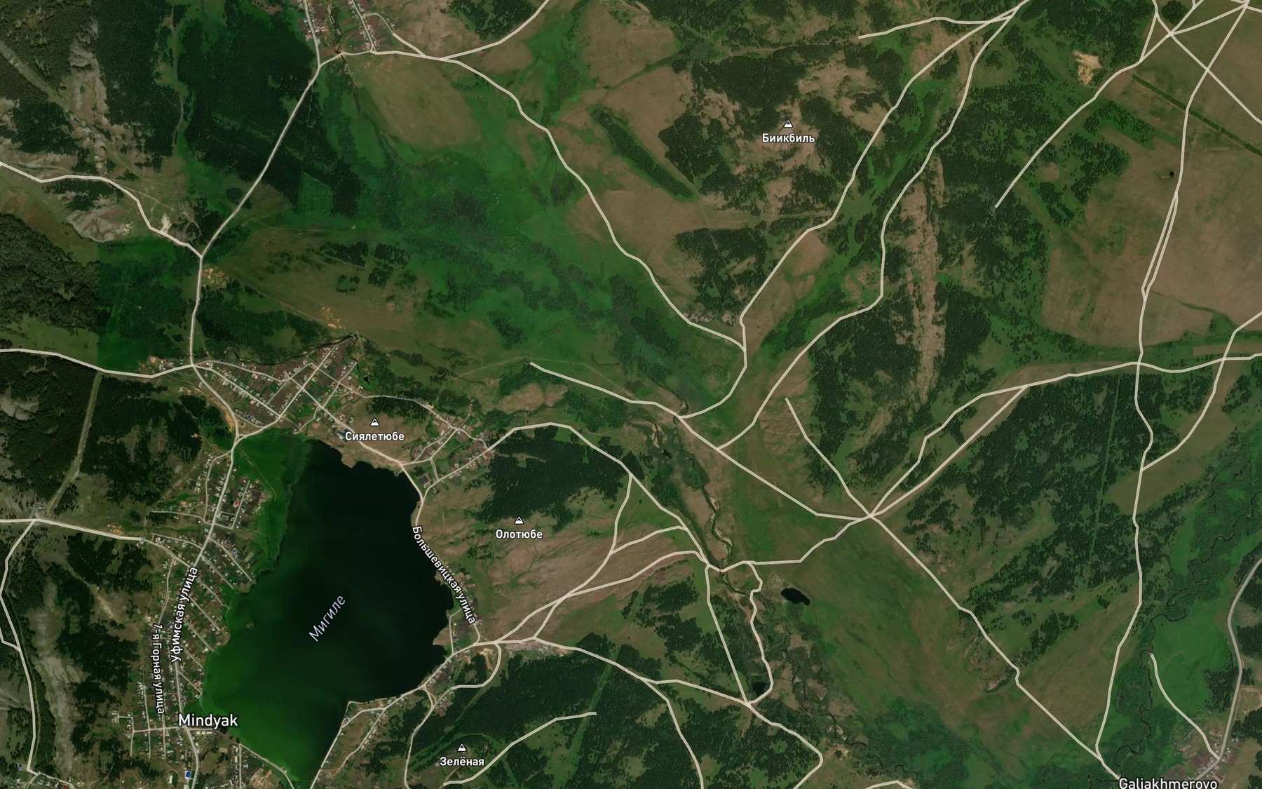 Satellite map of the Marat Bay