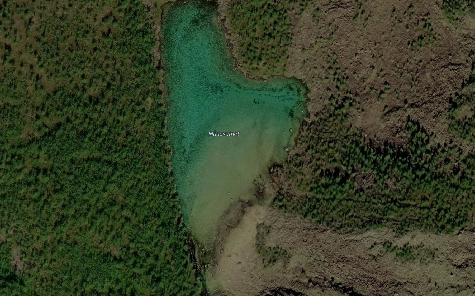 Satellite map of the Masevatnet