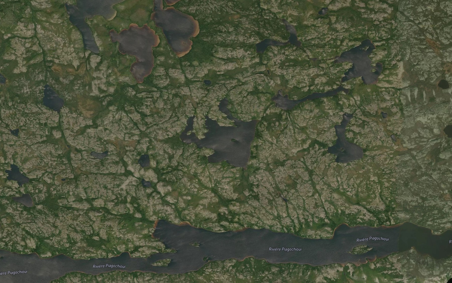 Satellite map of the Lac Apiskutinasich