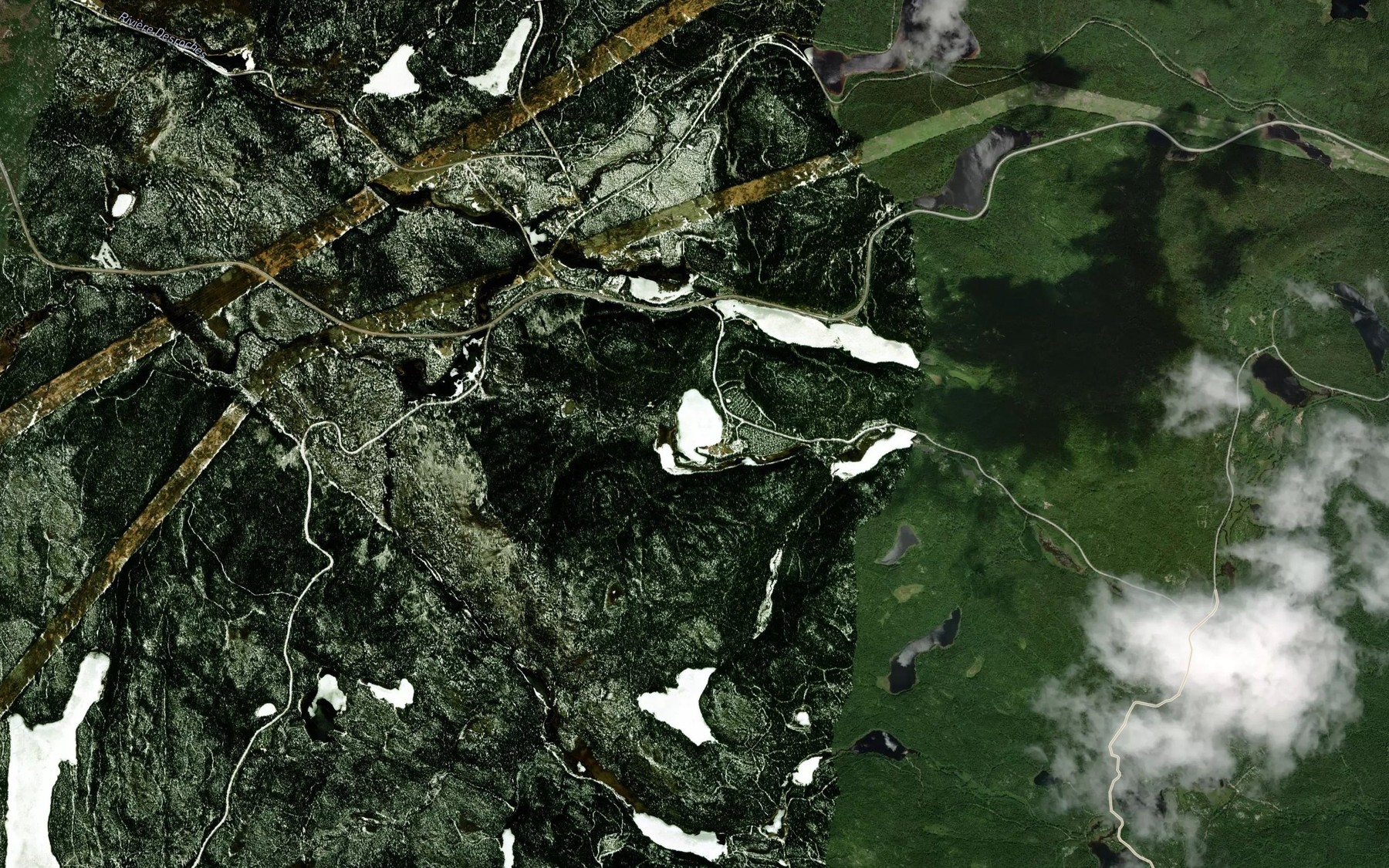 Satellite map of the Lac du Pique-Nique