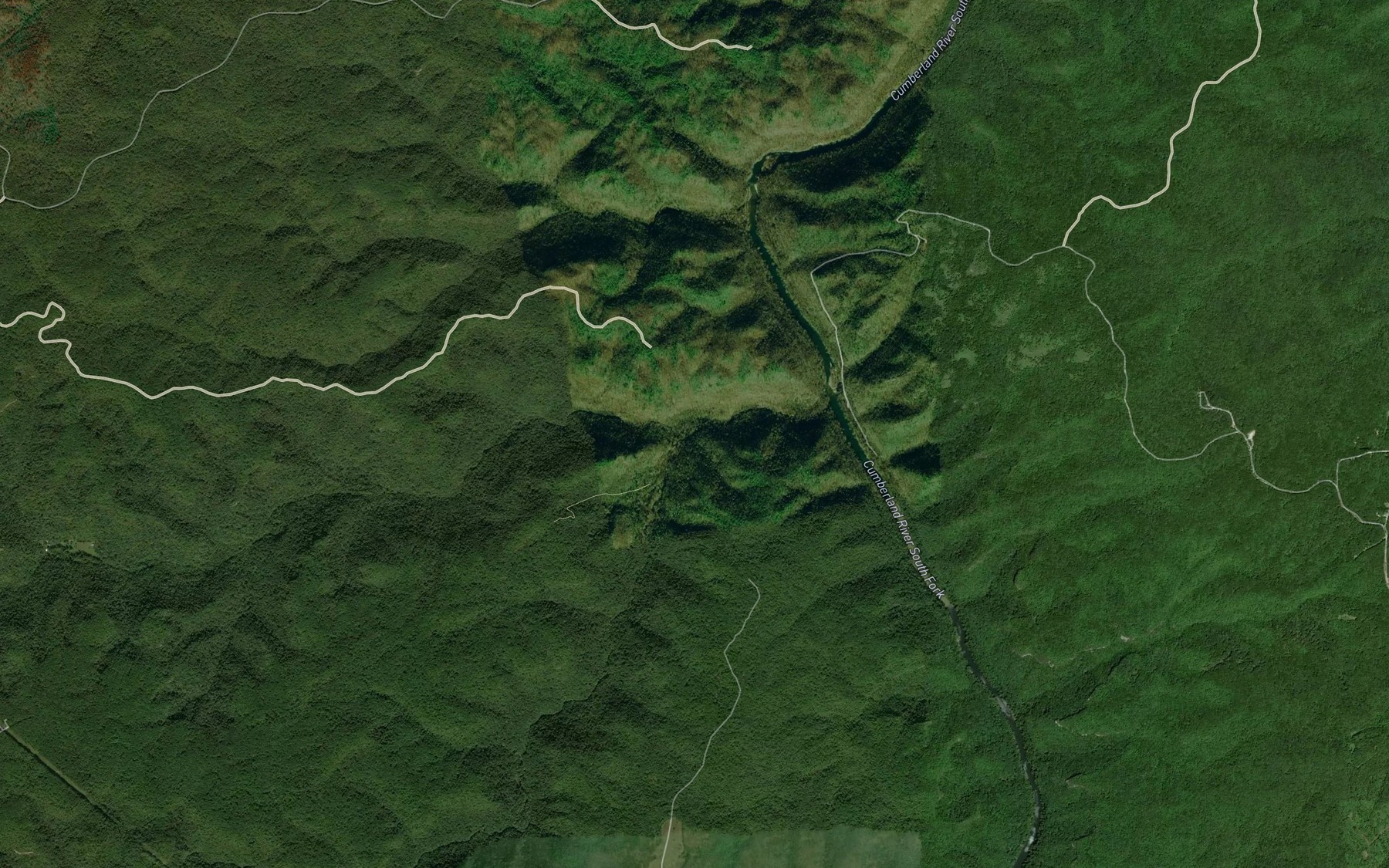 Satellite map of the Laurel Fork