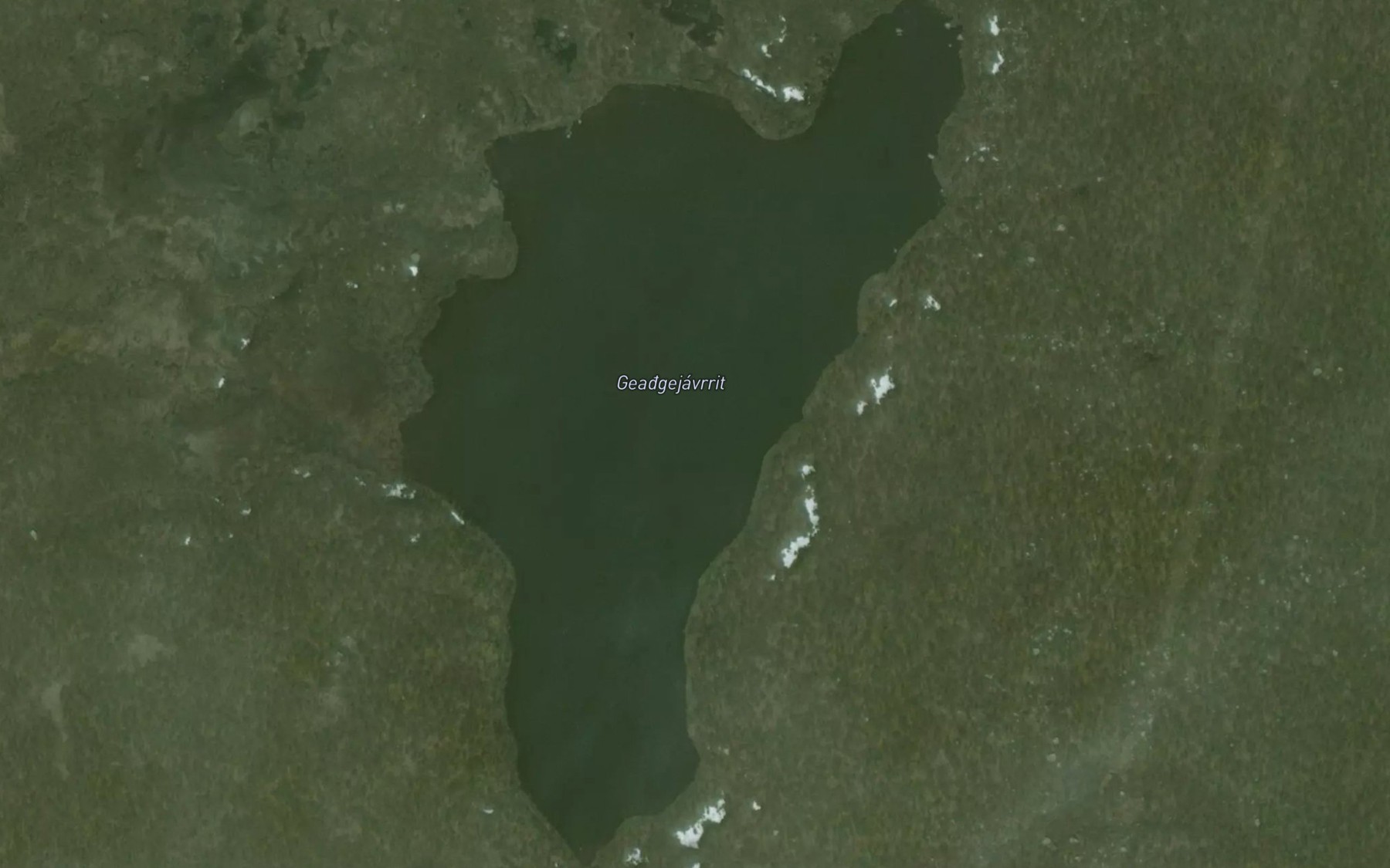Satellite map of the Gaeggejavrit