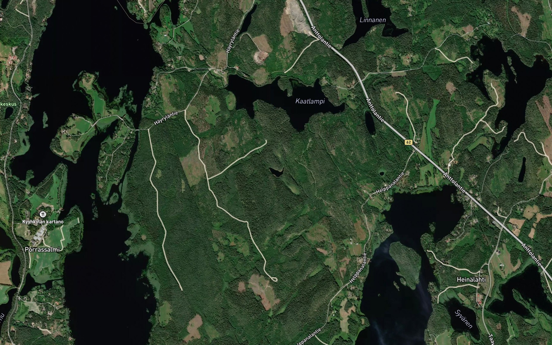 Satellite map of the Pahalampi