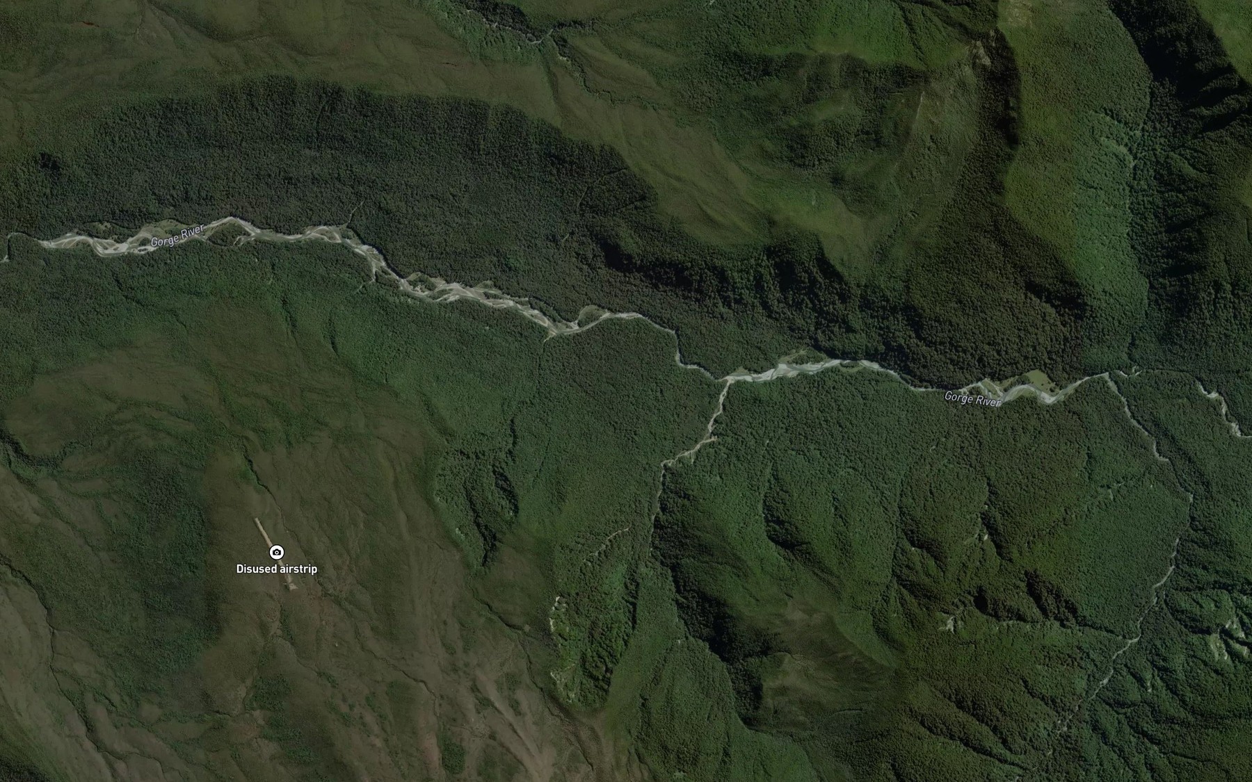 Satellite map of the Murray Creek
