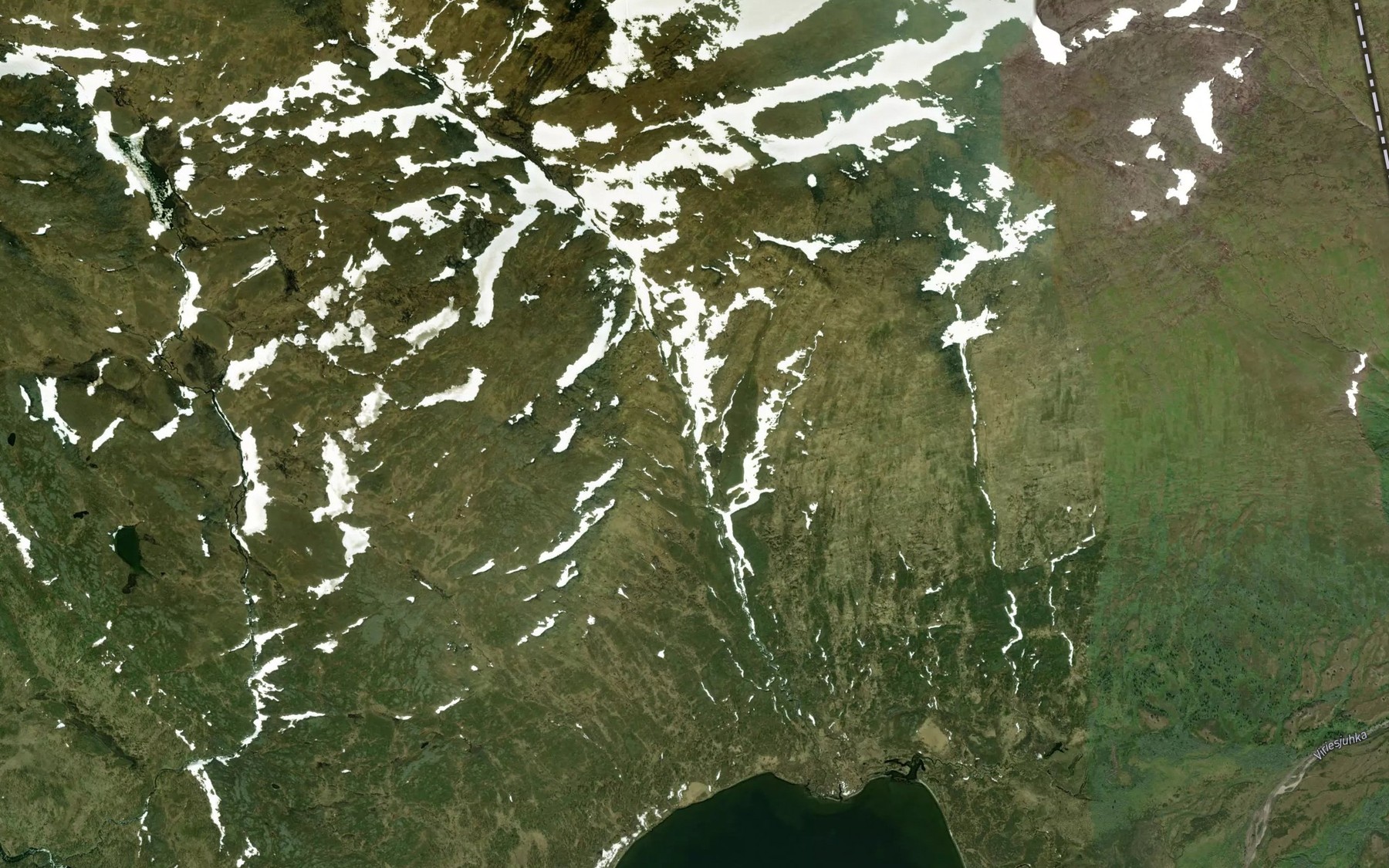 Satellite map of the Nordbekken