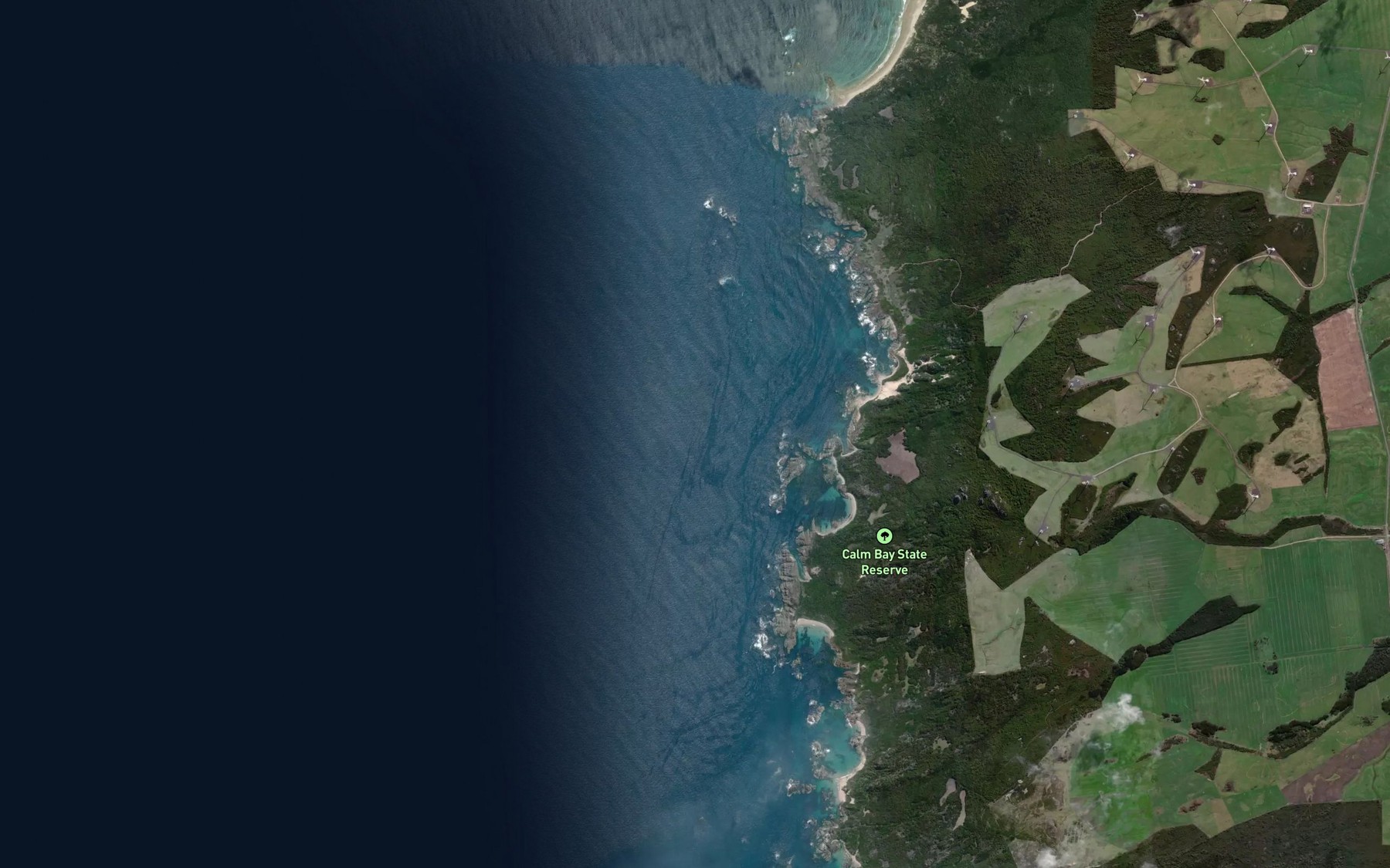 Satellite map of the Canal Bay
