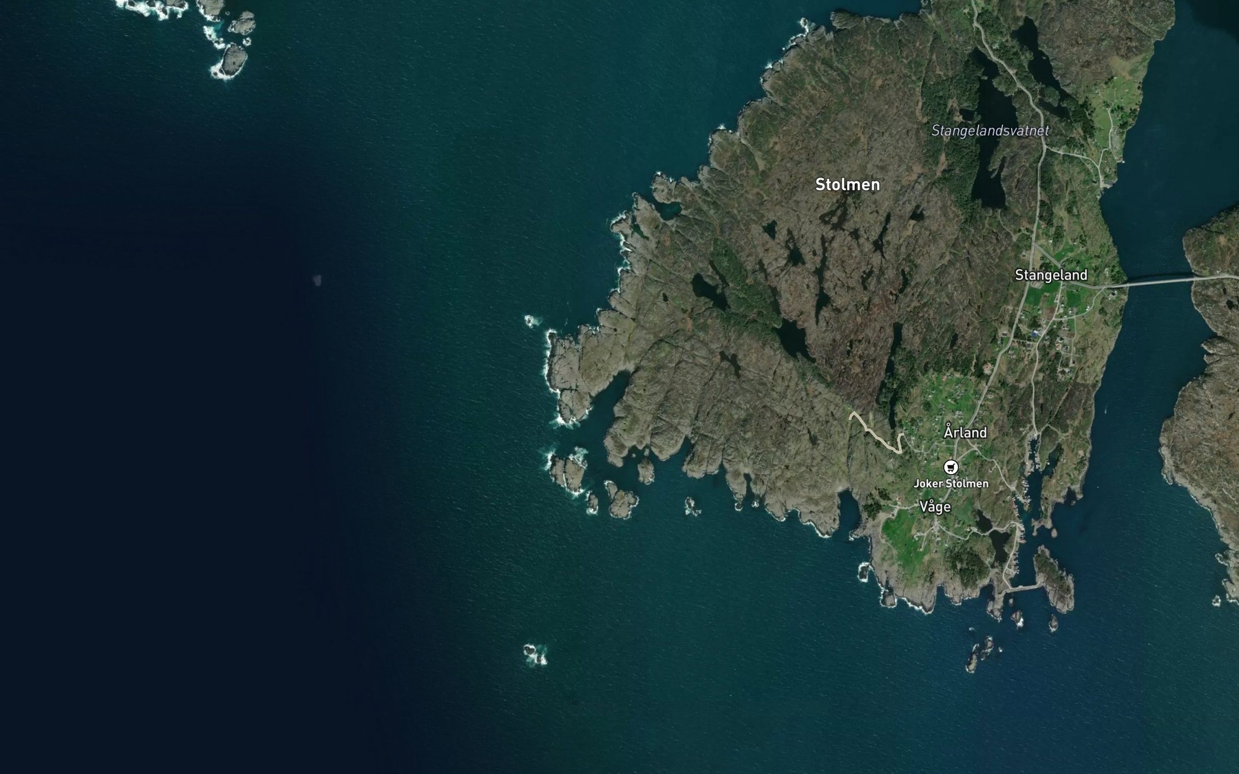 Satellite map of the Geitingvika