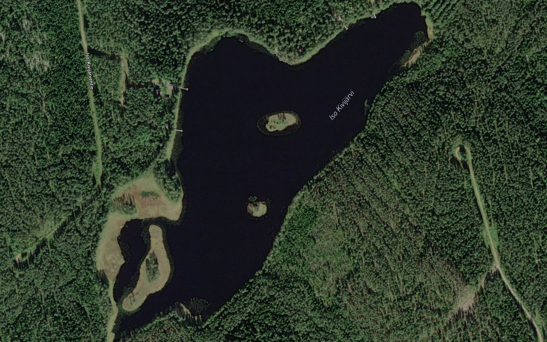 Satellite map of the Iso Kivijarvi