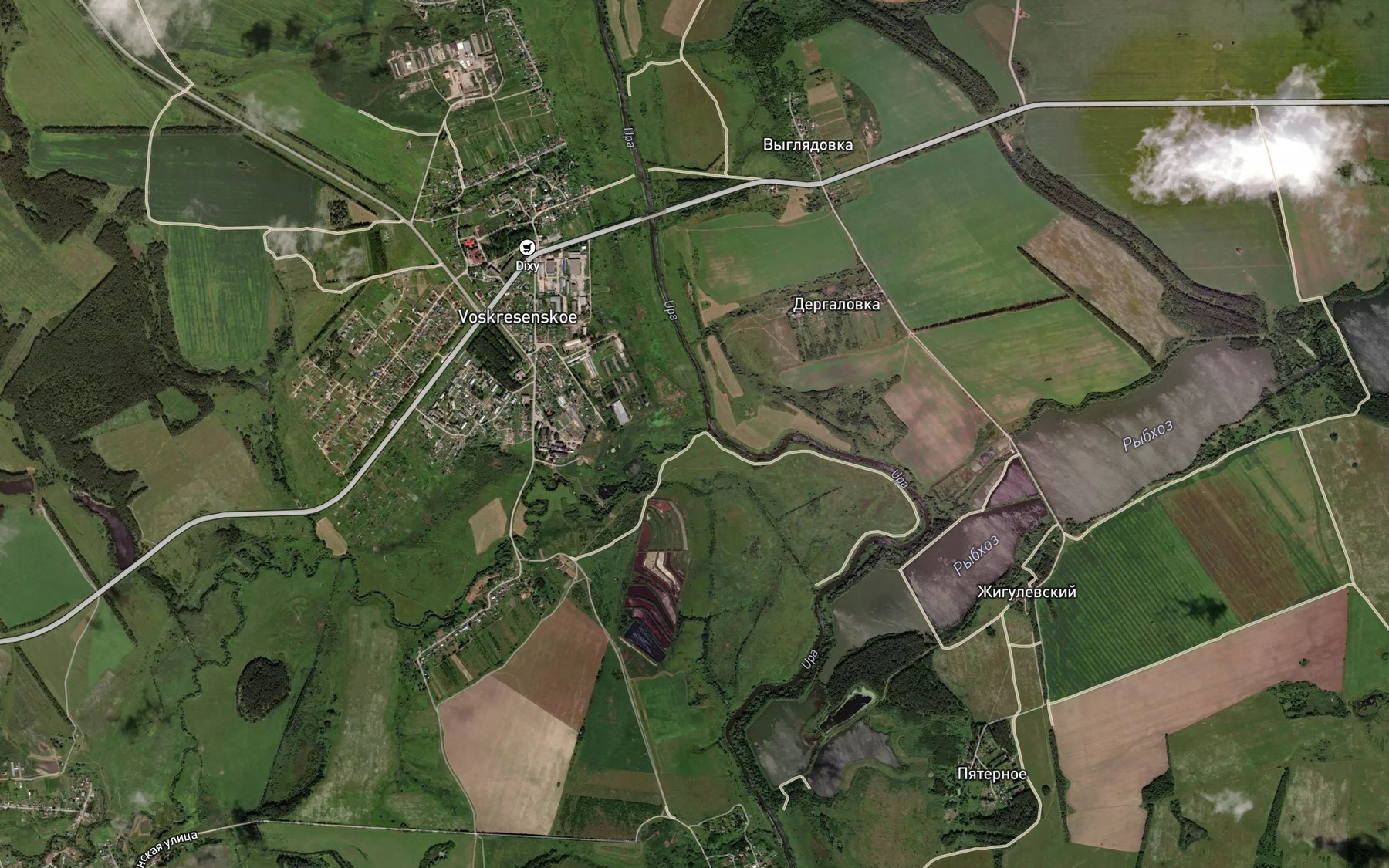 Satellite map of the Kolodnya