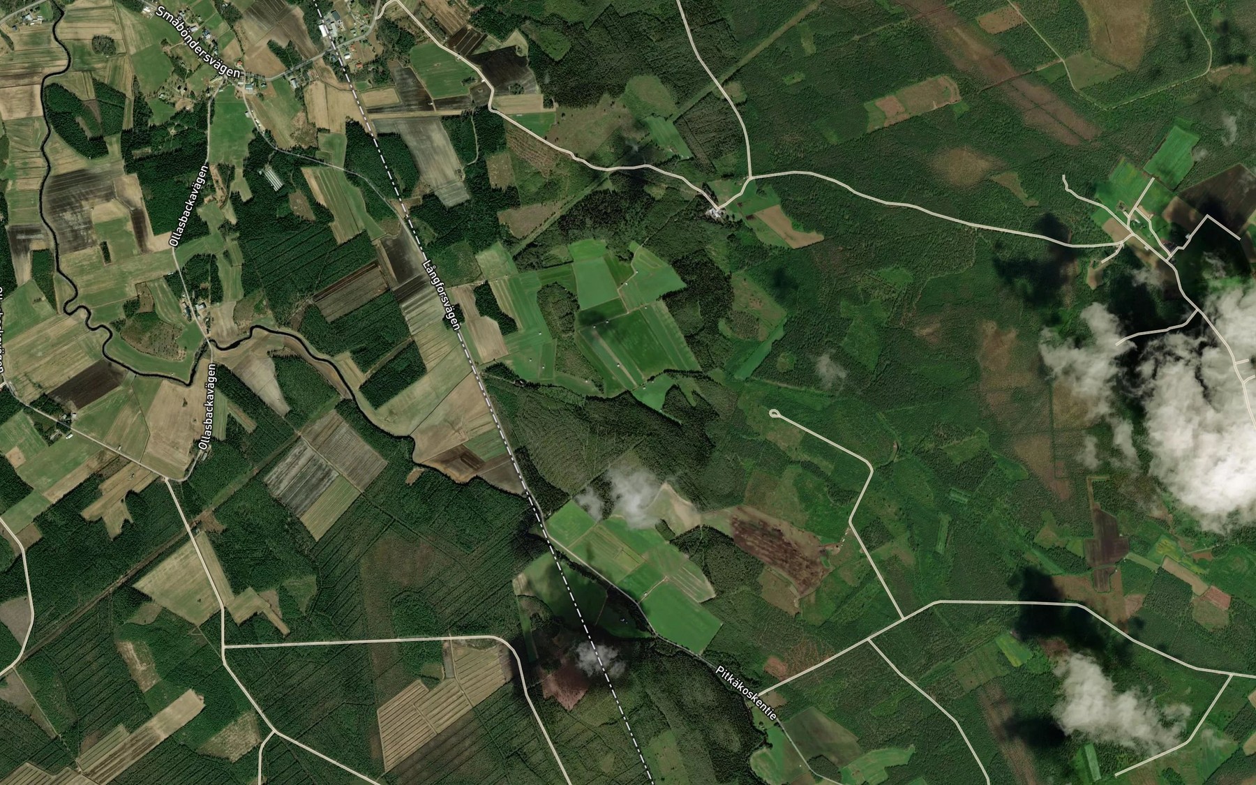 Satellite map of the Sarkkisenoja