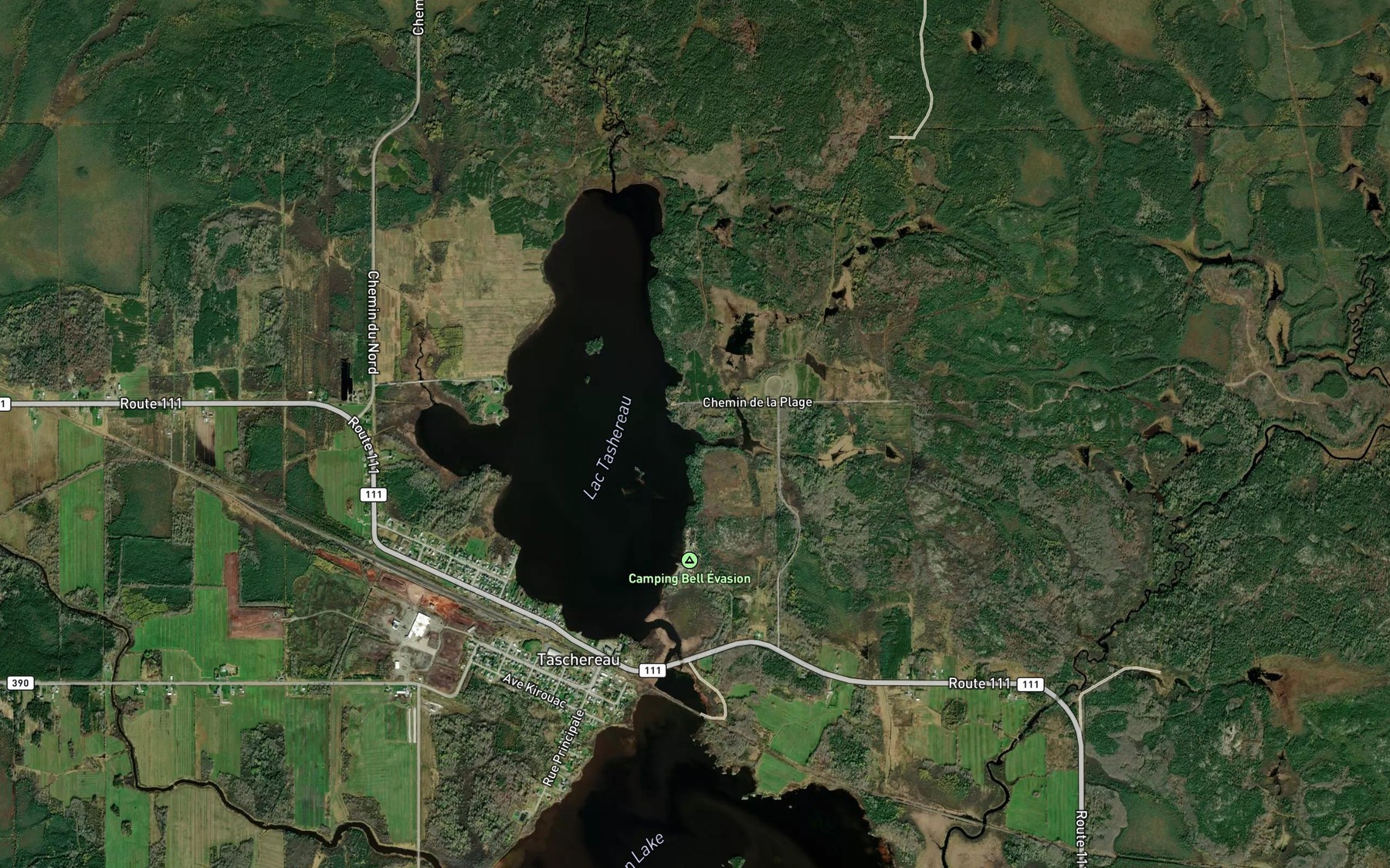 Satellite map of the Cours d'eau Poirier