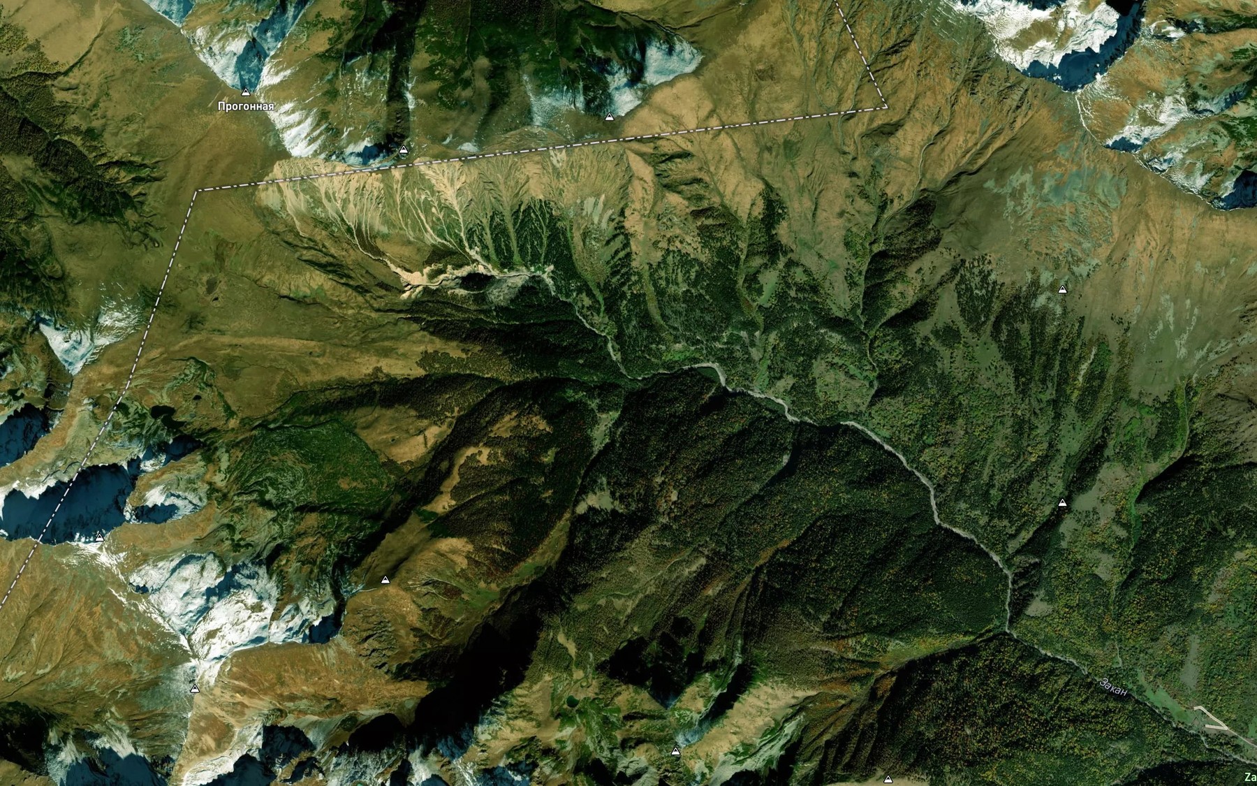 Satellite map of the Chasovaya