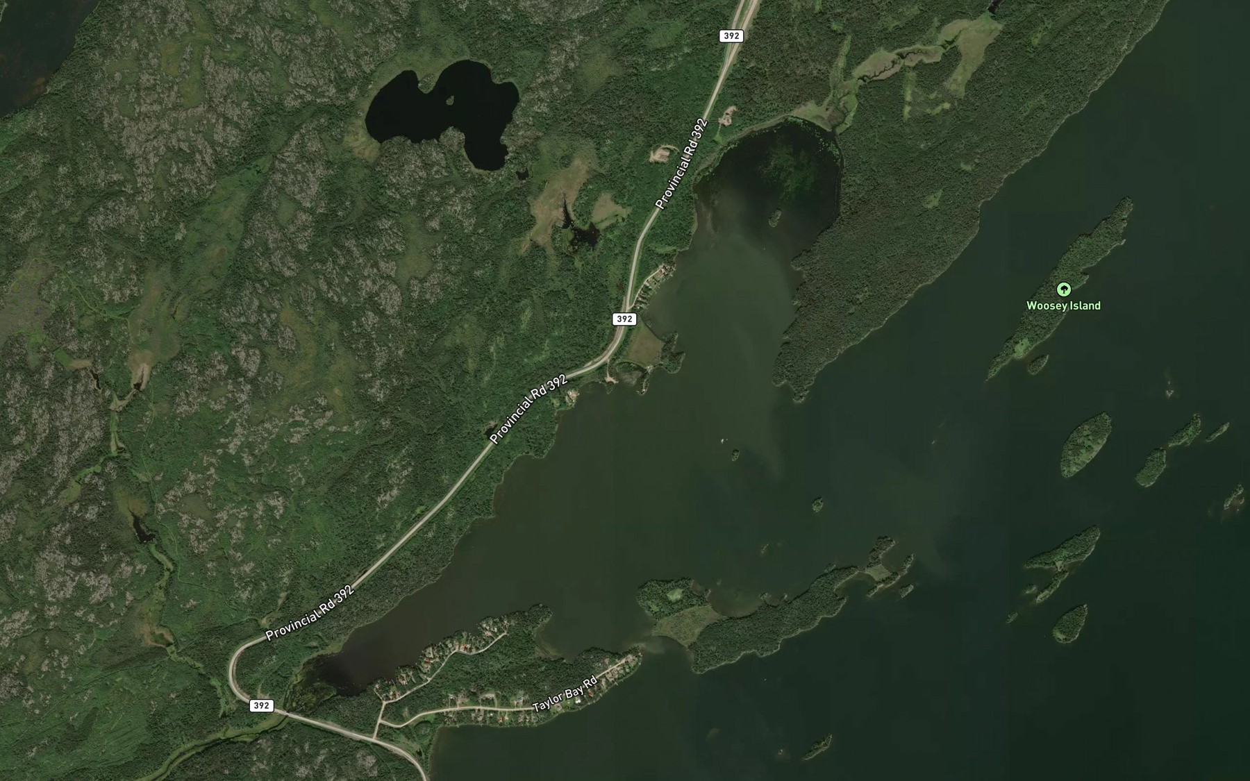 Satellite map of the Vikers Bay