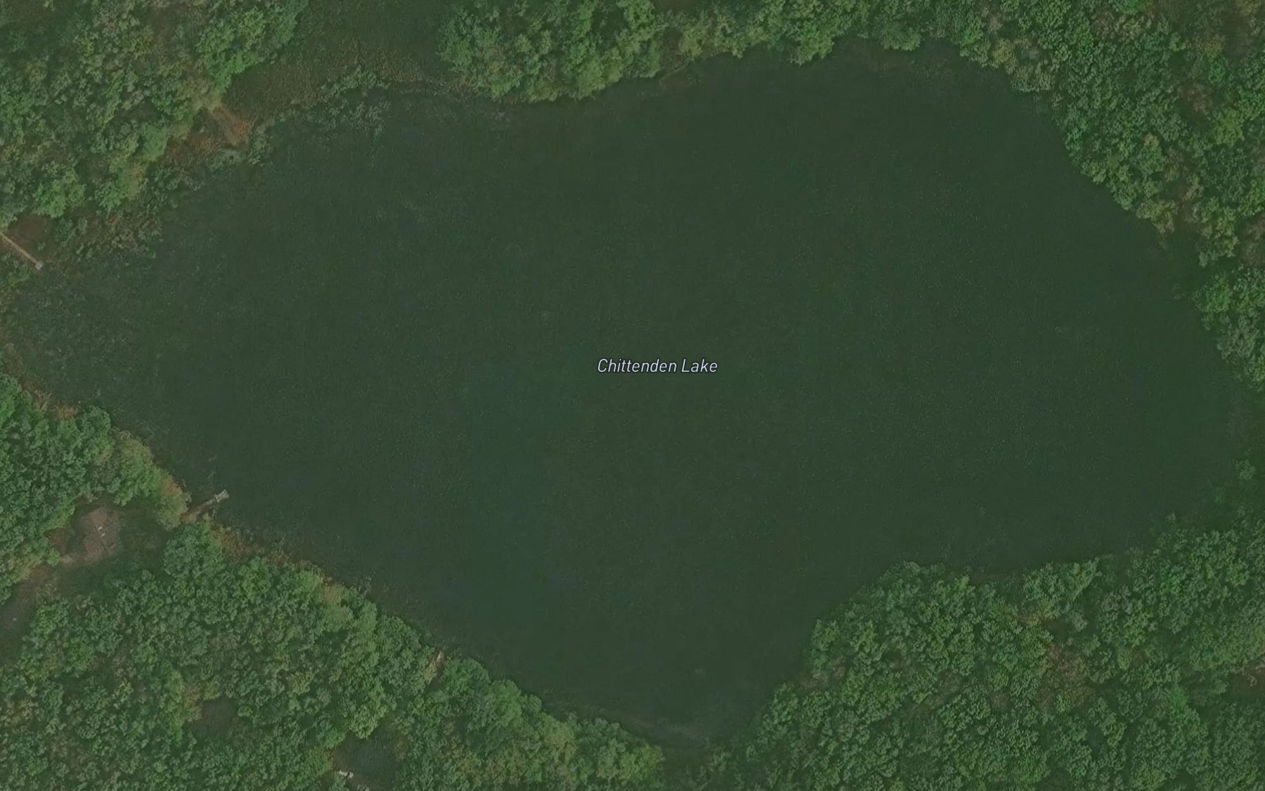 Satellite map of the Chittenden Lake