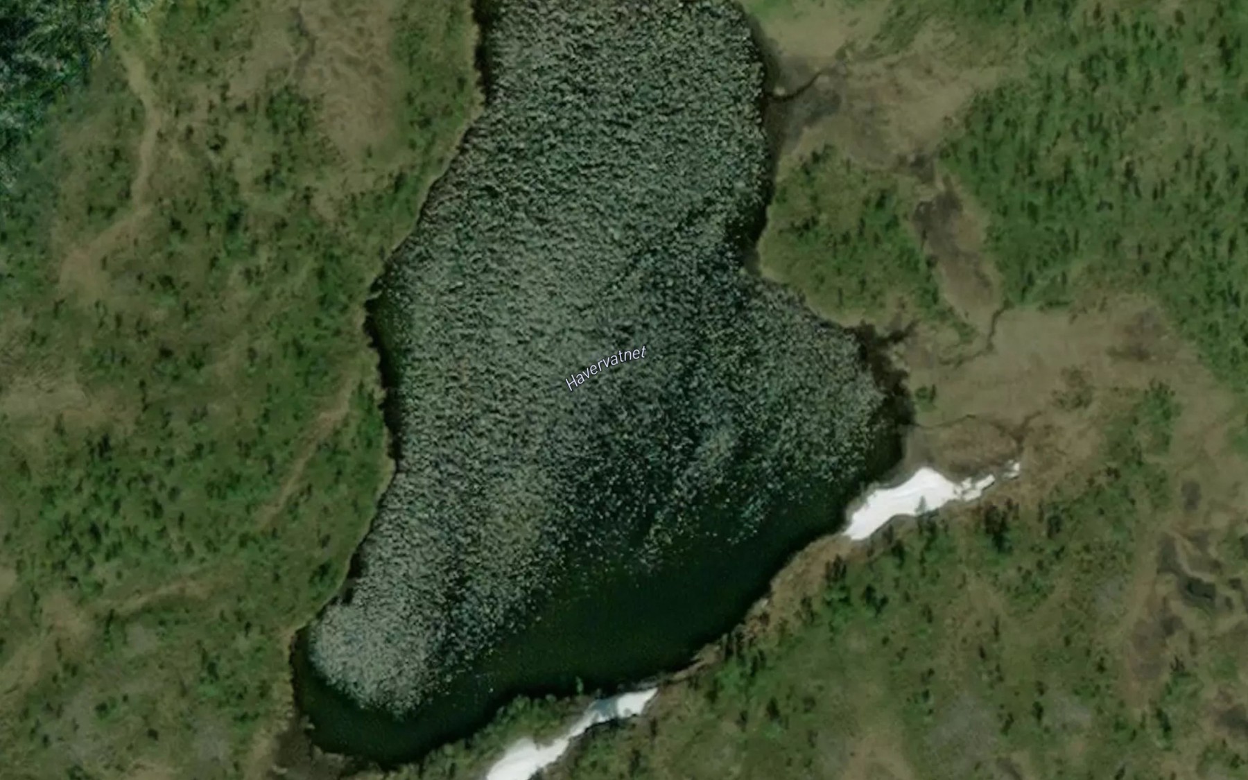 Satellite map of the Havervatnet