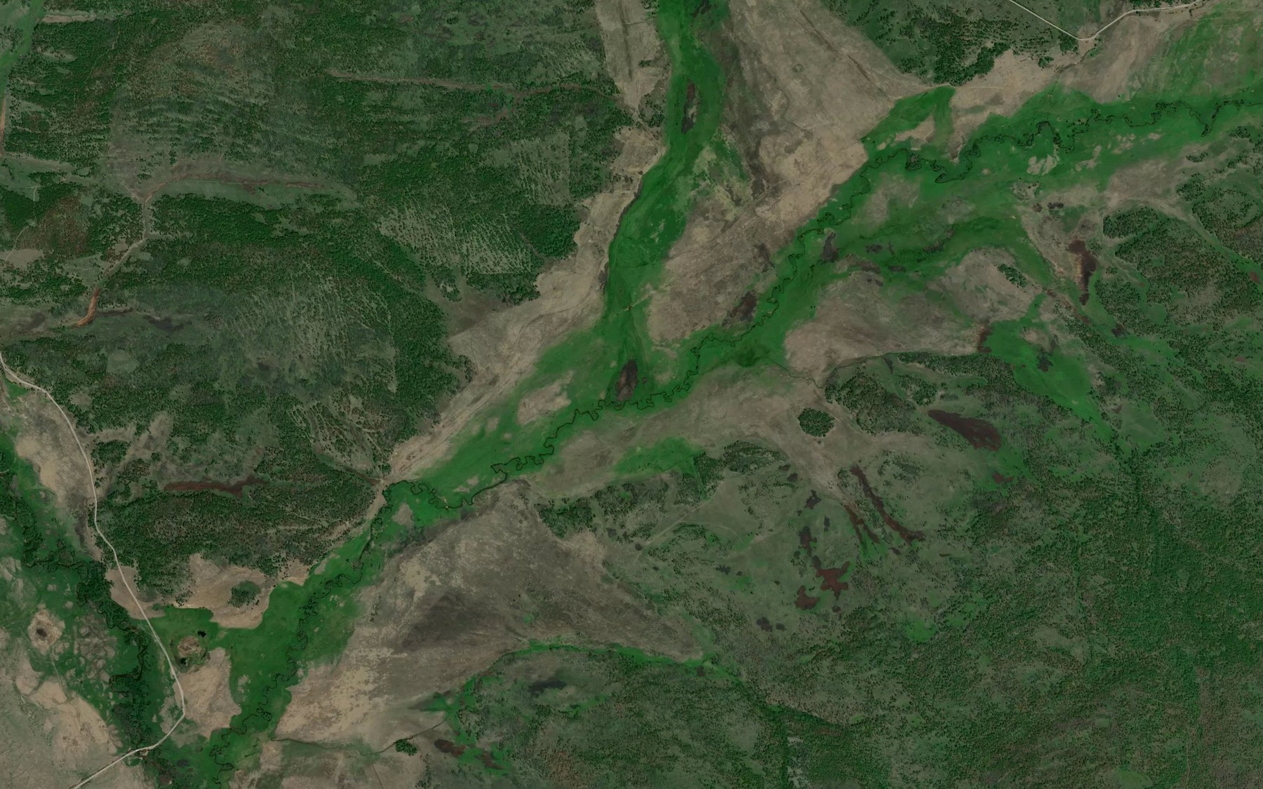 Satellite map of the Marekta