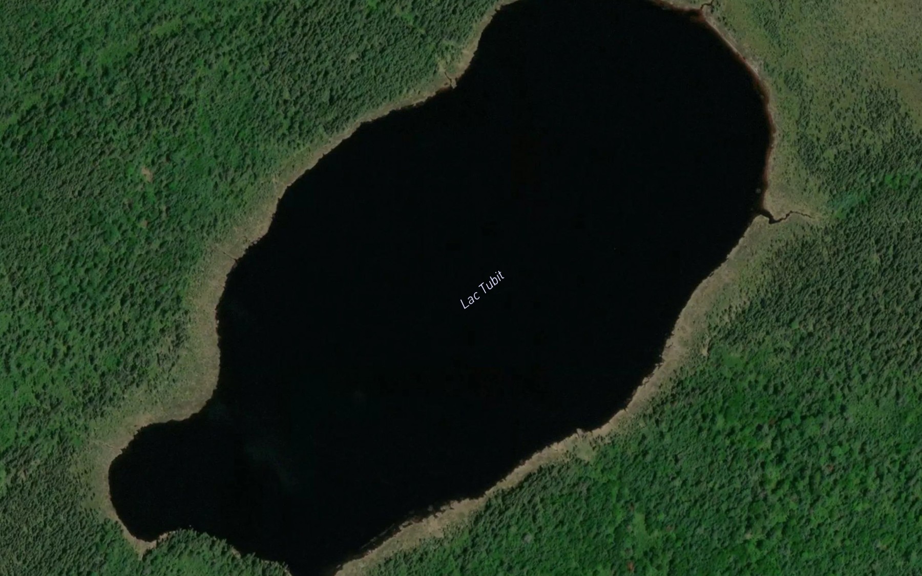 Satellite map of the Lac Tubit