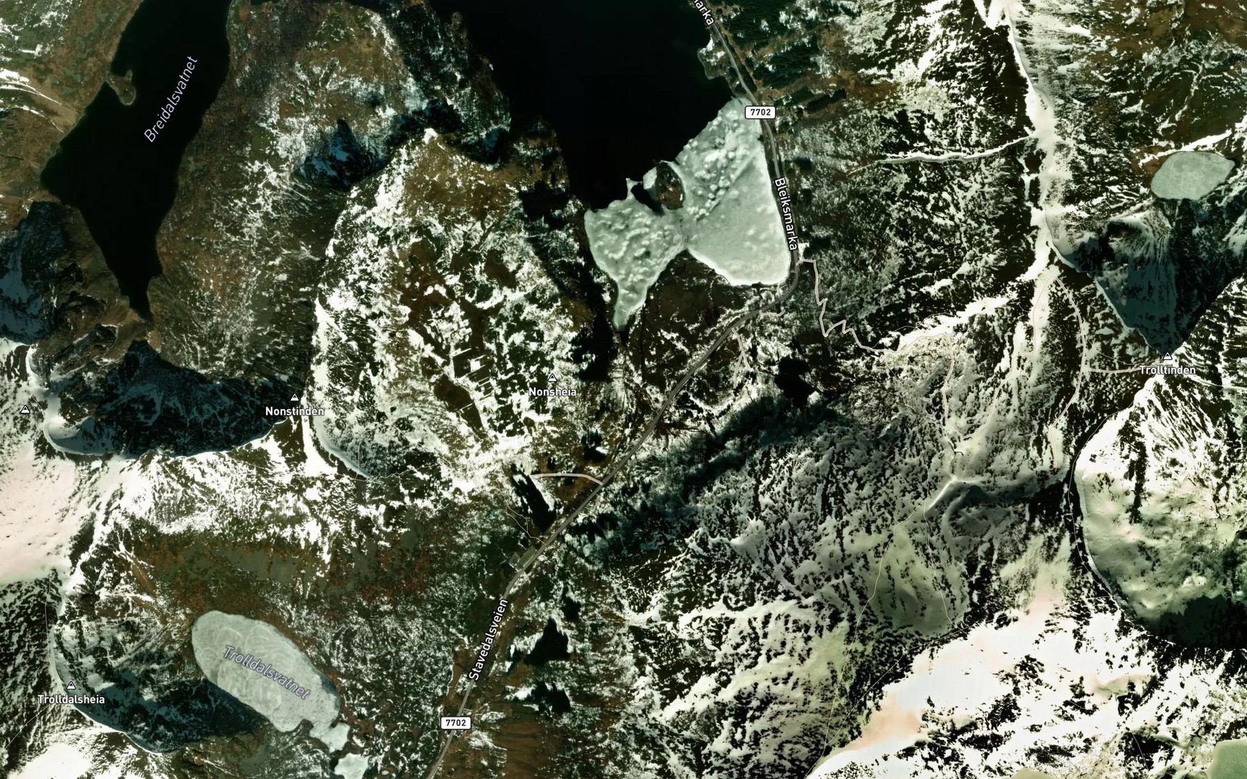 Satellite map of the Dalbekken