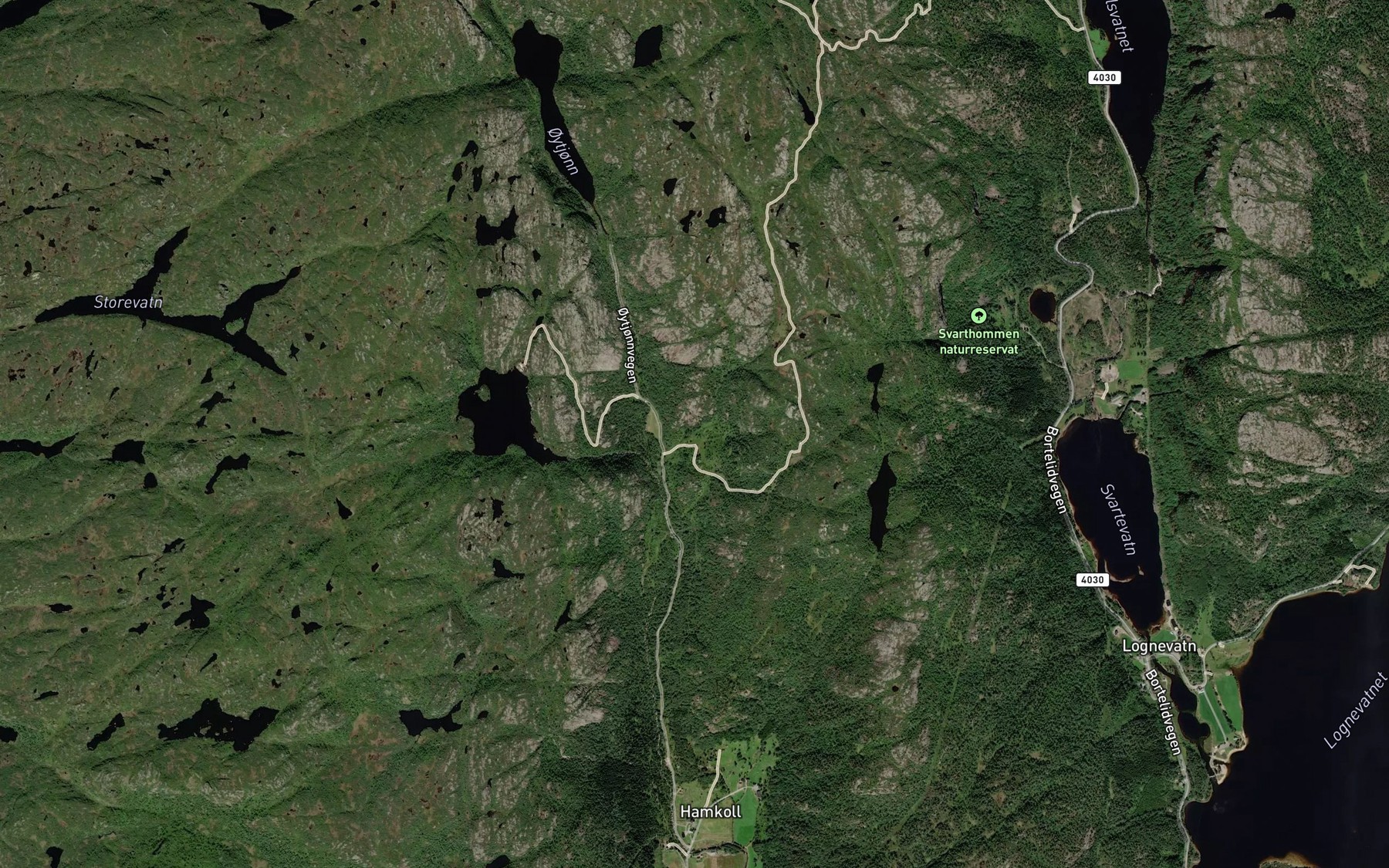 Satellite map of the Sirisbekk